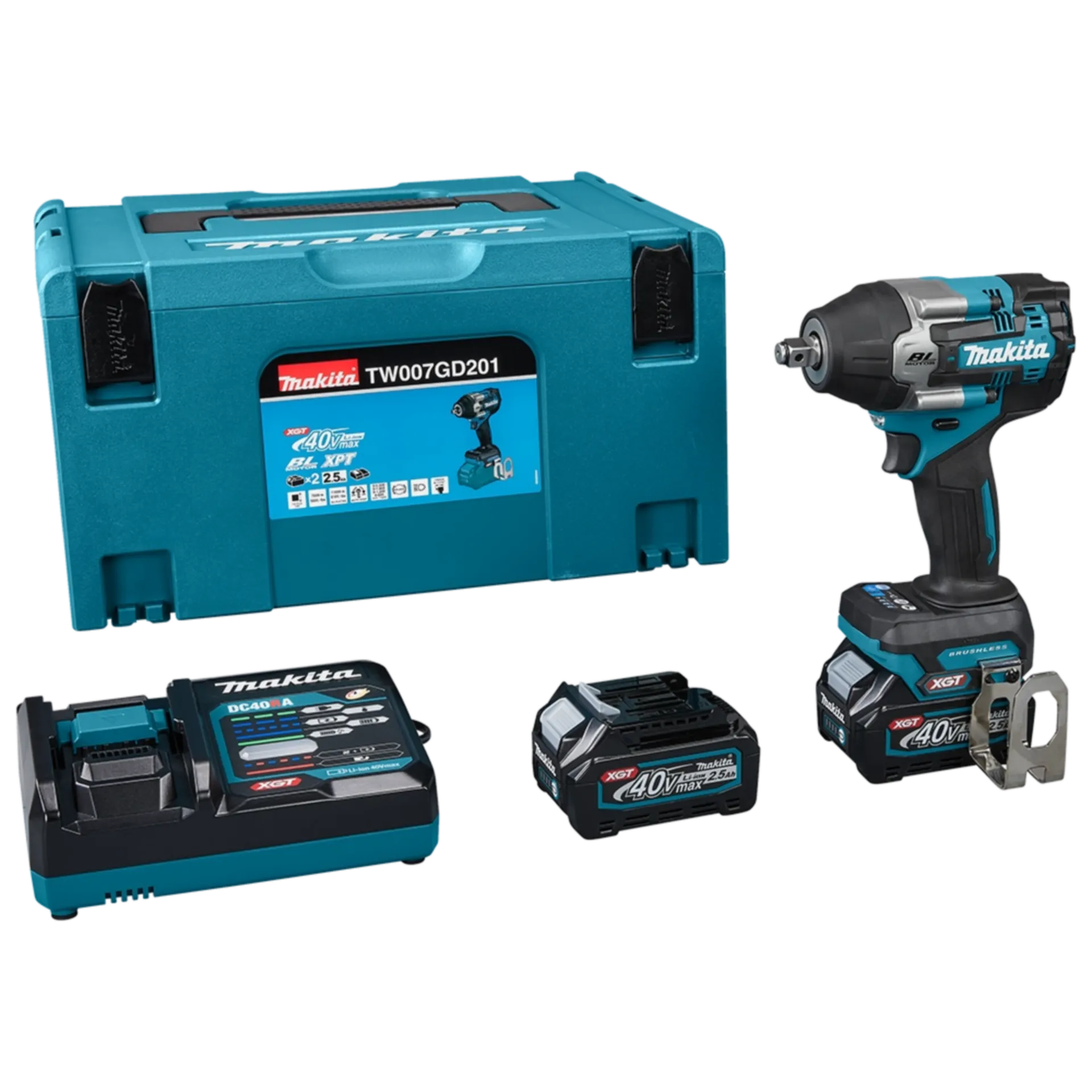 Clé à Chocs sur Batterie TW007GD201 (40V - 2 x 2.5 Ah Li-ion) Clé à Chocs sur Batterie TW007GD201 (40V - 2 x 2.5 Ah Li-ion)