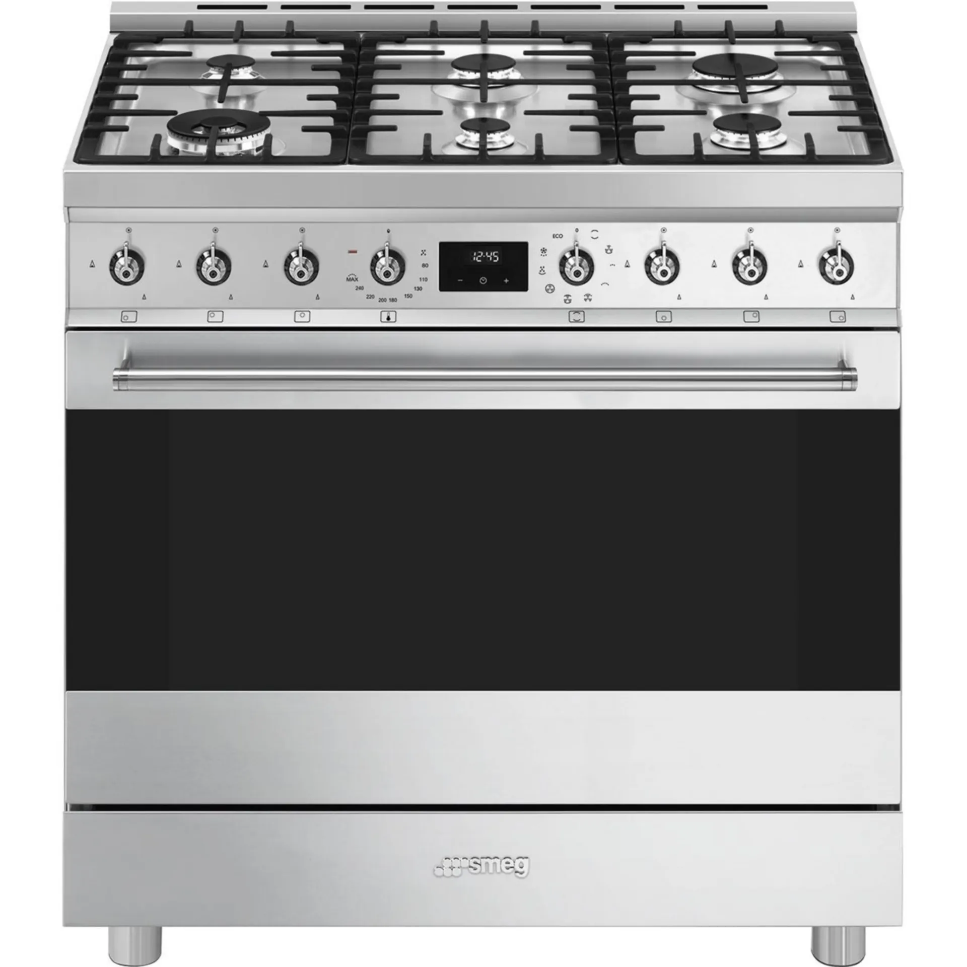 SMEG C9GMX2 Cuisinière-90x60 cm-Gaz-6 zones de cuisson-1 cavité(s)