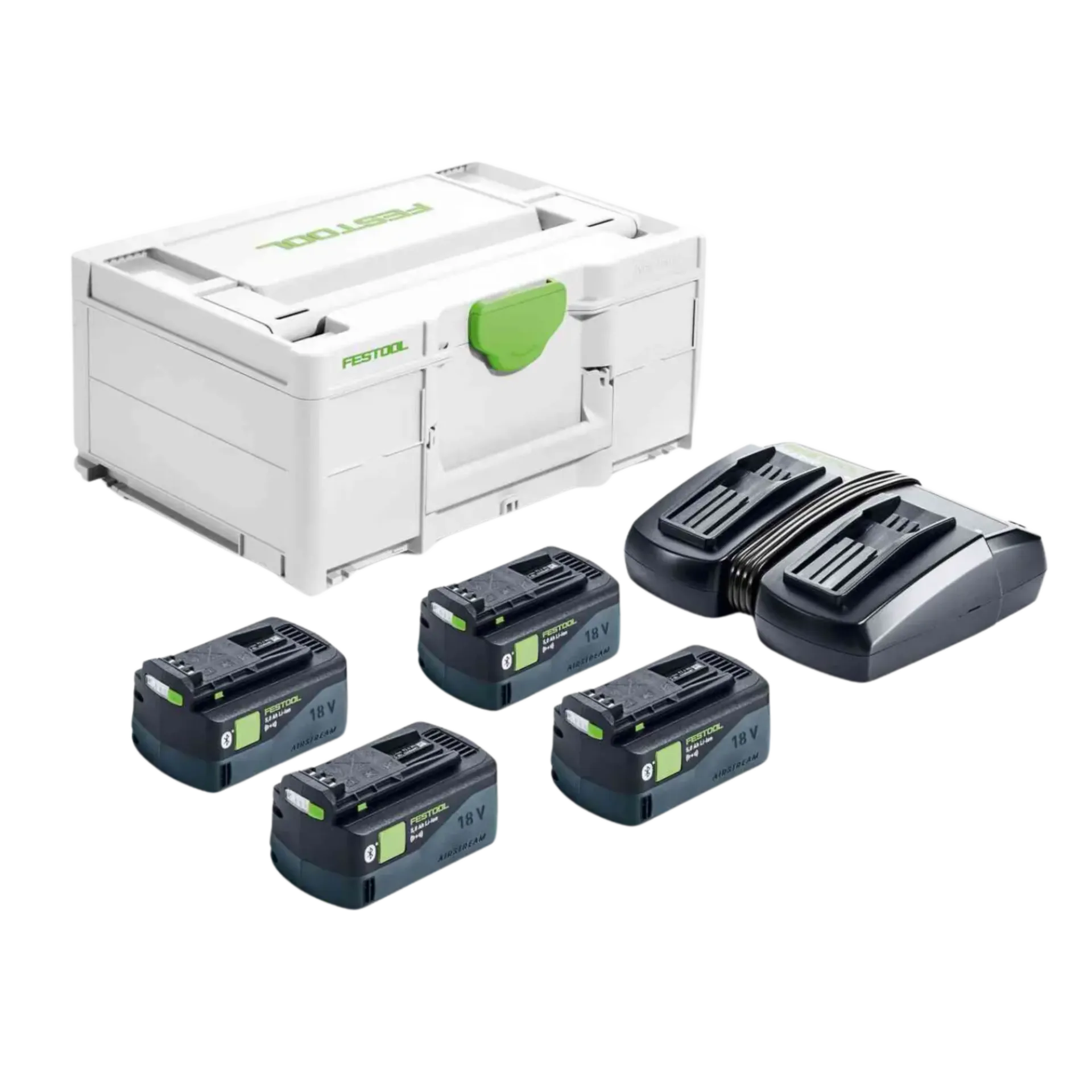 Set de batteries Sys 18V 4x 5,0 Ah/TCL6 chargeur duo Set de batteries Sys 18V 4x 5,0 Ah/TCL6 chargeur duo