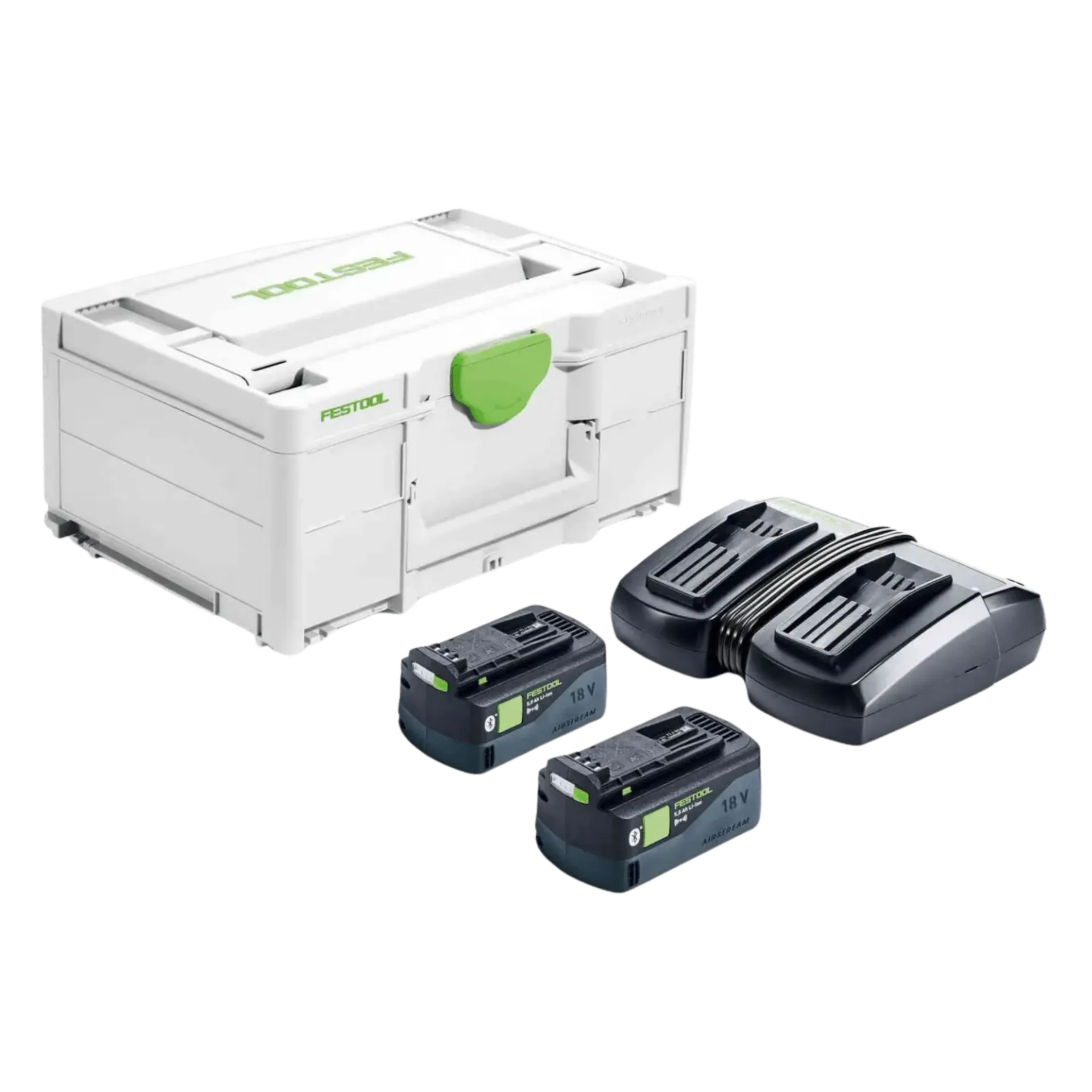 Set de batteries Sys 18V 2x 5,0 Ah / TCL6 chargeur duo Set de batteries Sys 18V 2x 5,0 Ah / TCL6 chargeur duo