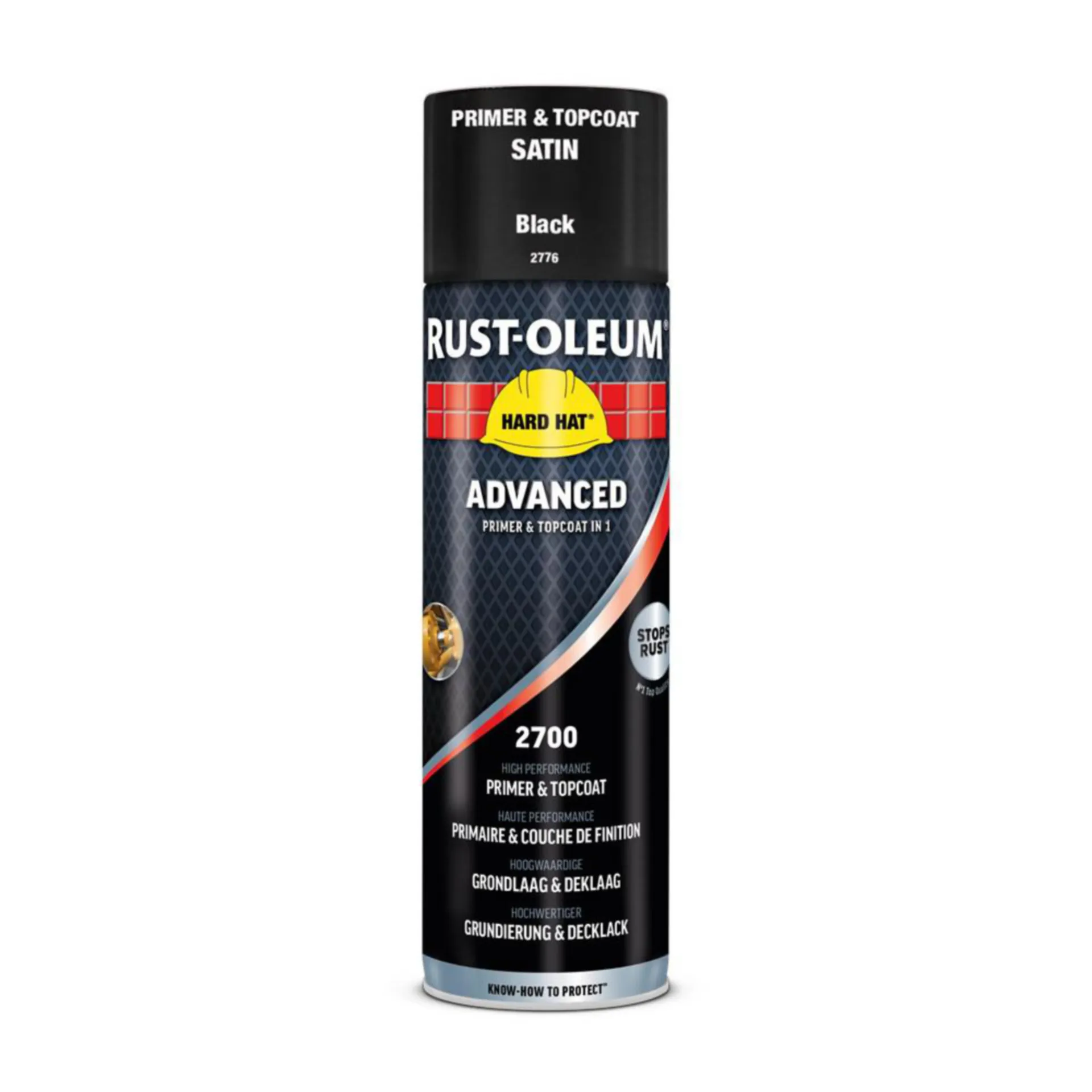 Rust-Oleum 2776 Deklaag (500 ml, gitzwart satijn)