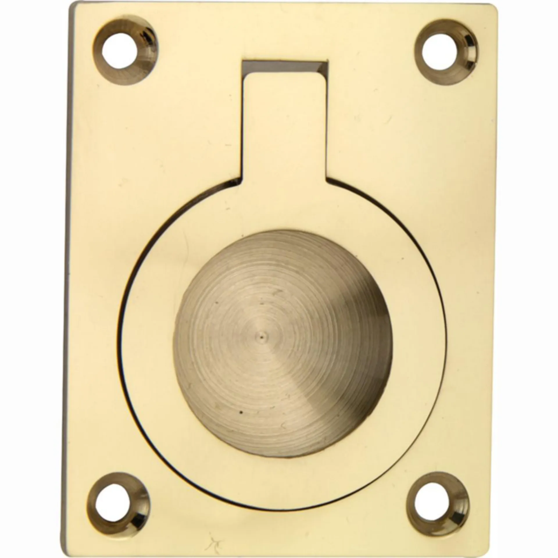 ANNEAU POUR TRAPPE WALLEBROEK RECTANGLE 60X47MM LAITON POLI (LPV)
