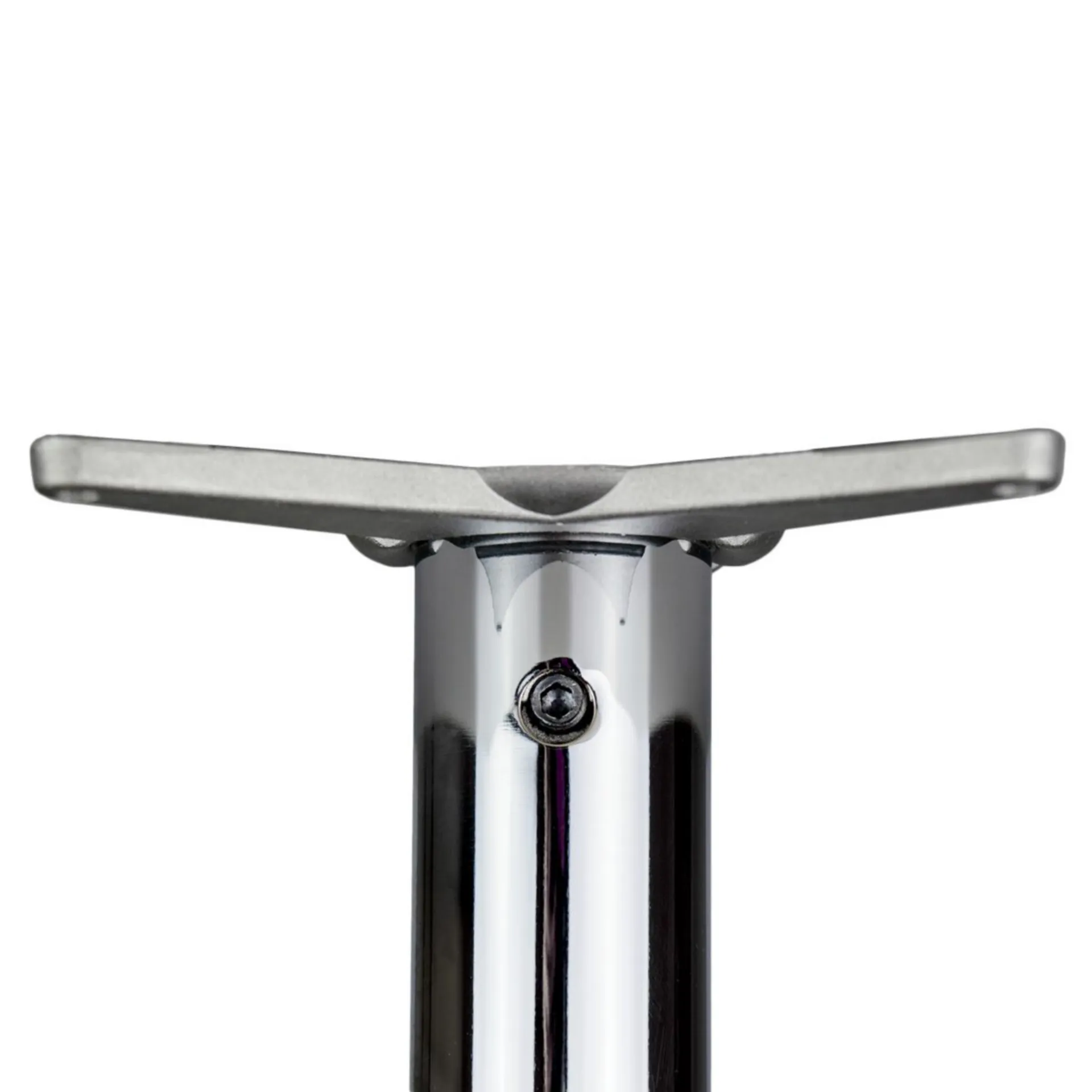 SET PIED DE TABLE CHROMÉ 710-740 60MM  (1SET = 4 PIECES)