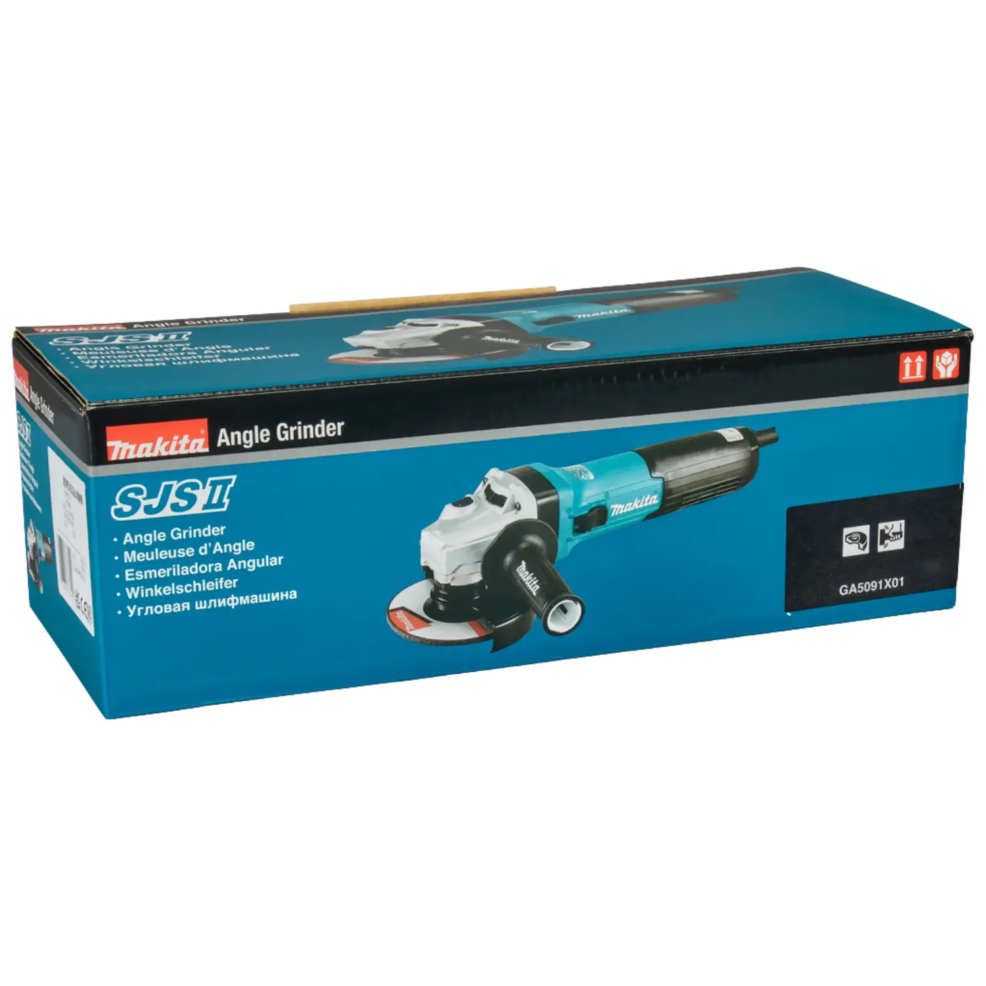 Makita GA5091X01 Haakse slijper 1900W (125 mm, variabel toerental, AFT)