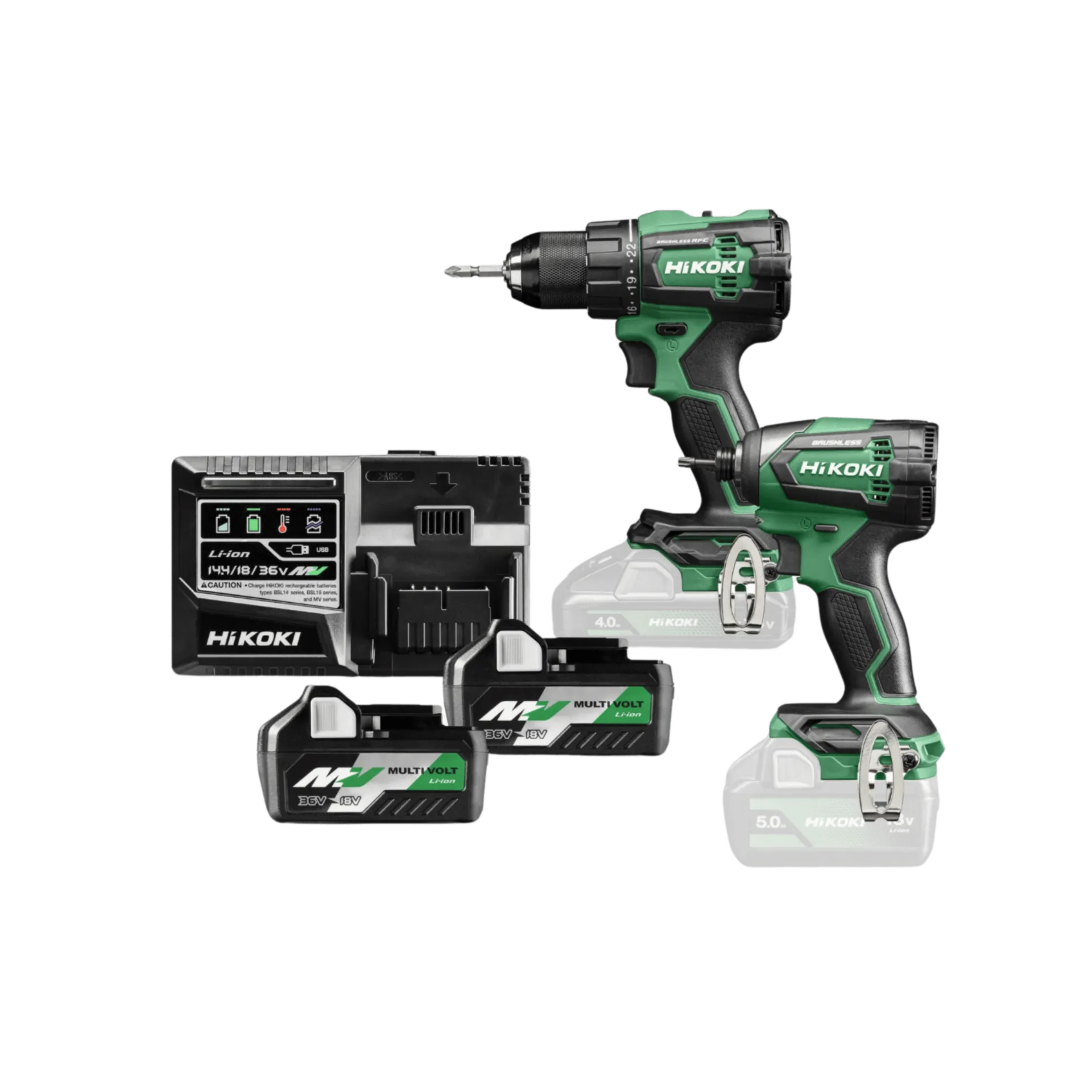 Combopack DS18DE+WH18DE 2xMV-A36V2,5Ah/18V5,0Ah HSCIII - KC18DEWAZ Combopack DS18DE+WH18DE 2xMV-A36V2,5Ah/18V5,0Ah HSCIII - KC18DEWAZ