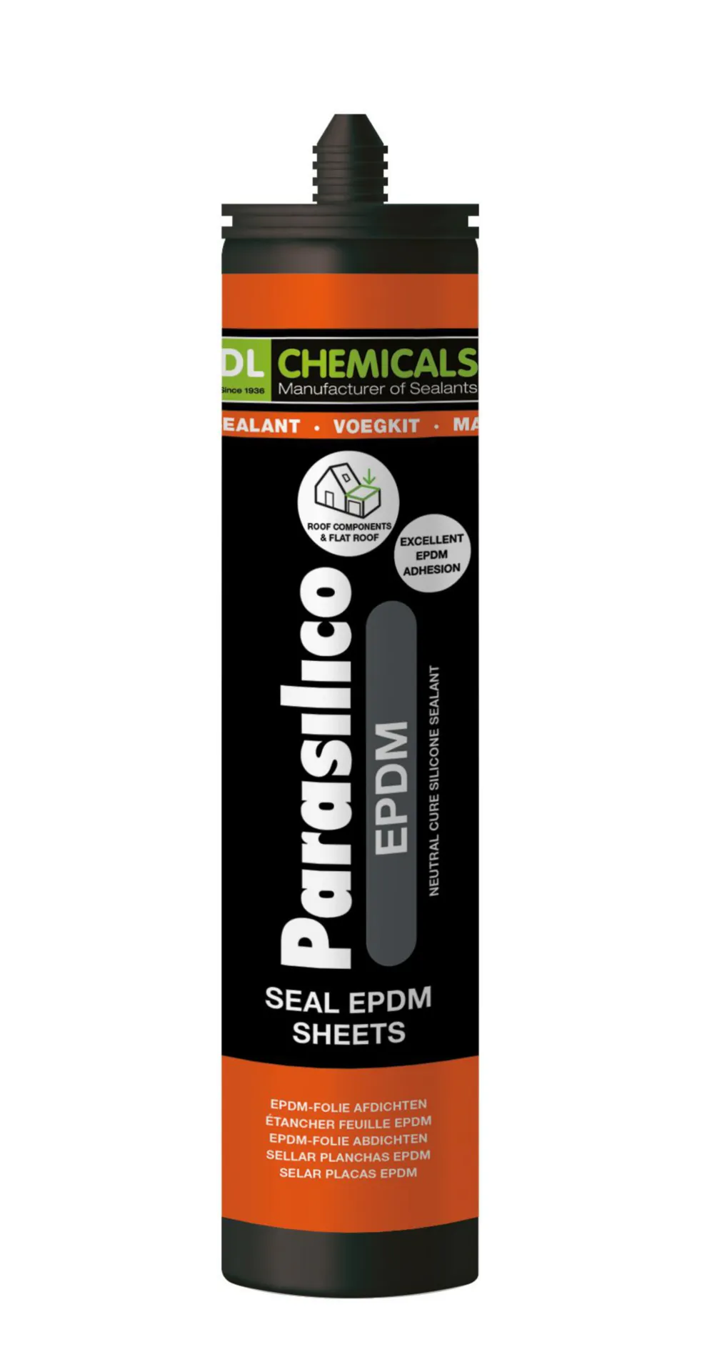 Caoutchouc silicone EPDM* - RAL 9011 noir (cartouche 300 ml) Caoutchouc silicone EPDM* - RAL 9011 noir (cartouche 300 ml)