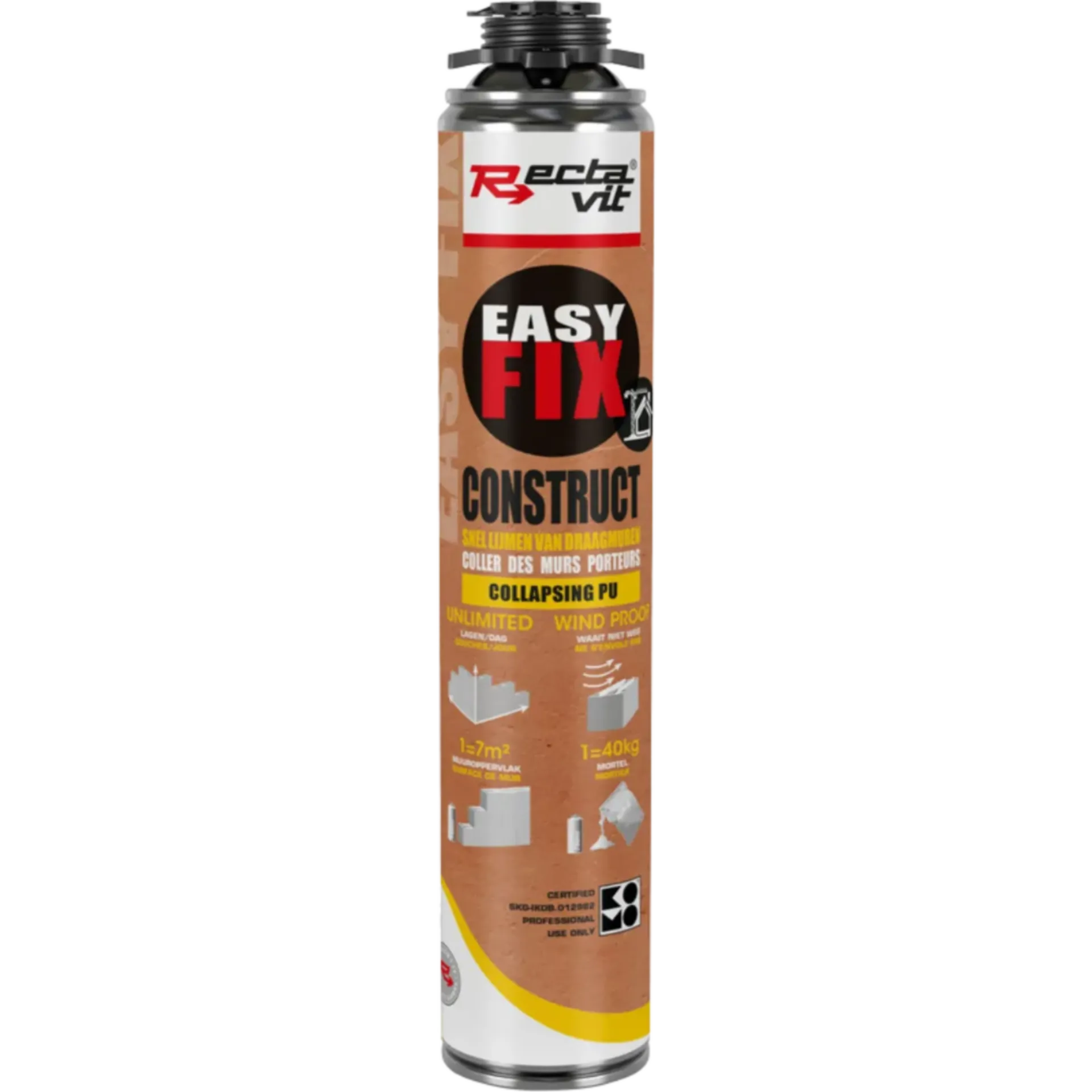 Colle PU Easy Fix Construction NBS (bombe 750 ml) Colle PU Easy Fix Construction NBS (bombe 750 ml)