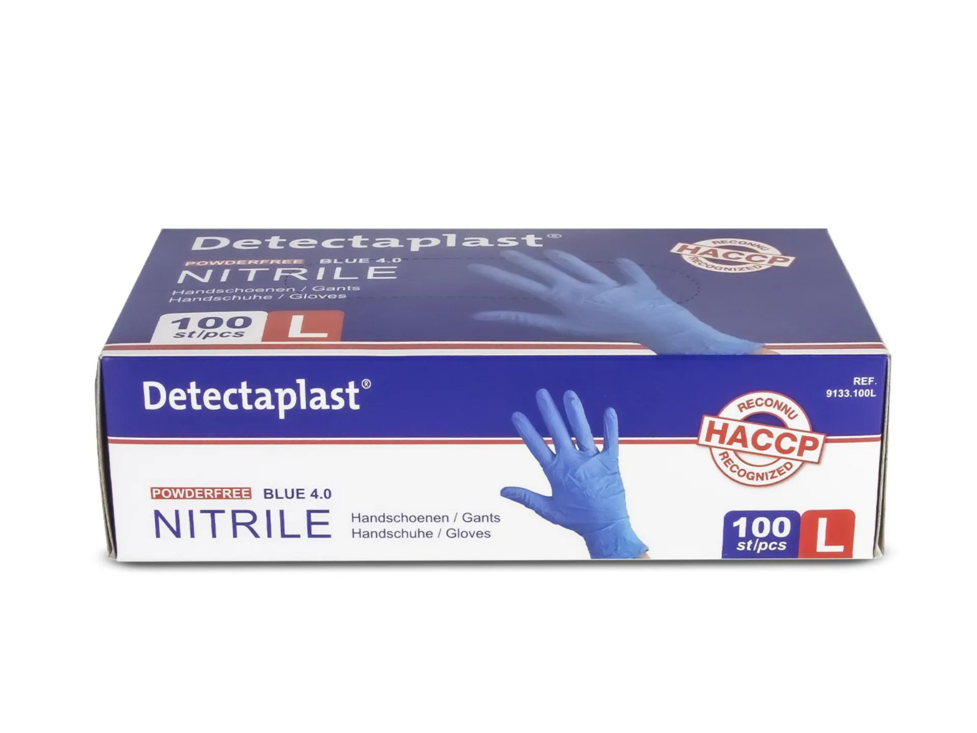 Detectaplast Gants jetables en nitrile (bleu)