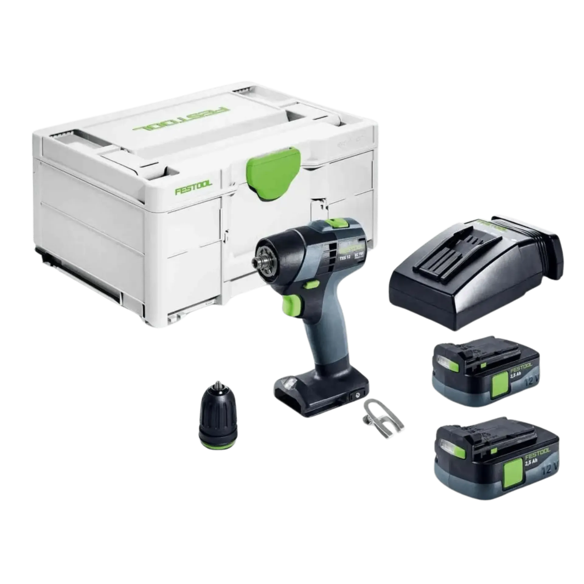 Accu schroef-boormachine TXS 12 2.5-PLUS (12V – 2 x 2.5Ah + lader) Accu schroef-boormachine TXS 12 2.5-PLUS (12V – 2 x 2.5Ah + lader)