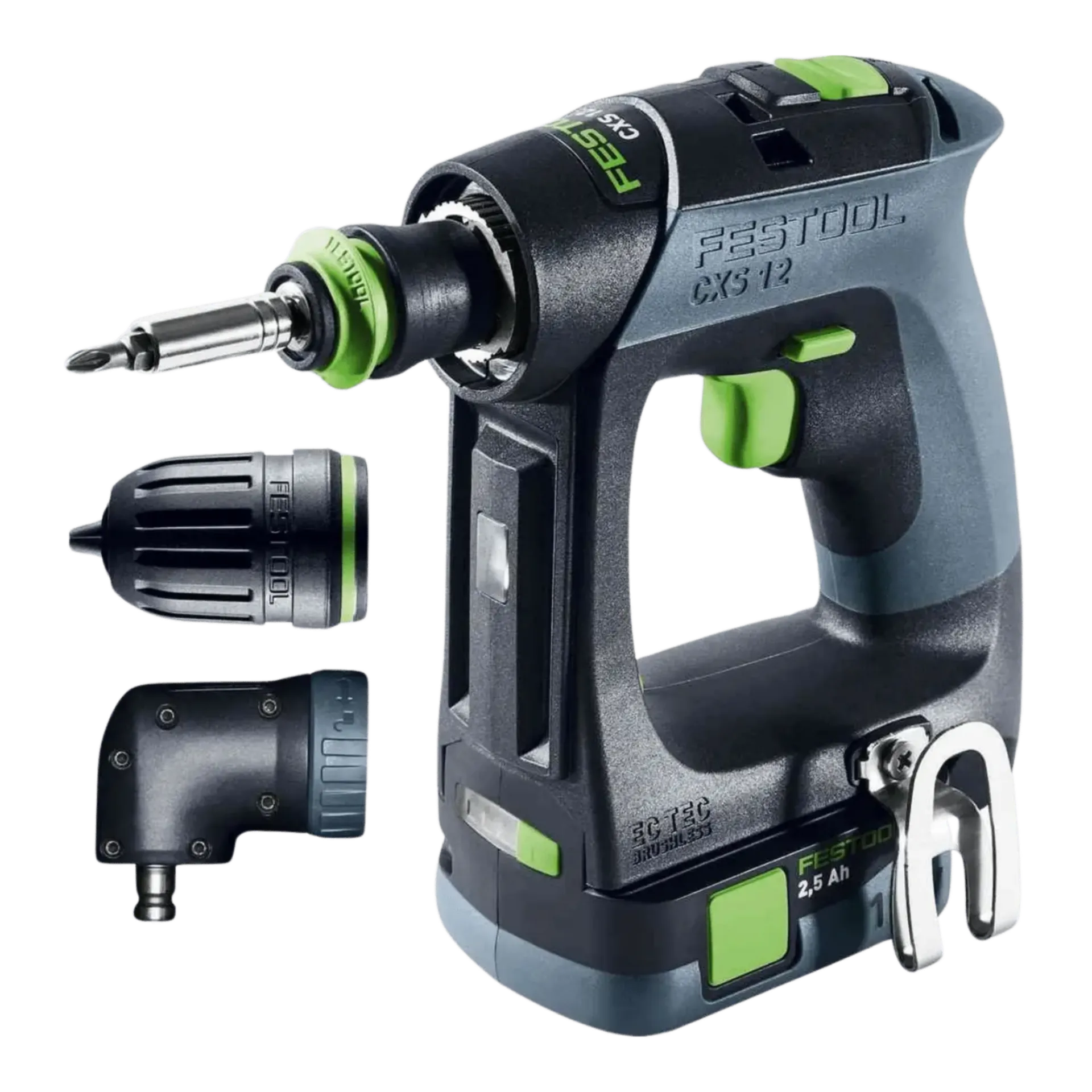 Perceuse-visseuse sans fil CXS 12 2.5-SET (12V – 2 X 2.5Ah + tête d'angle)