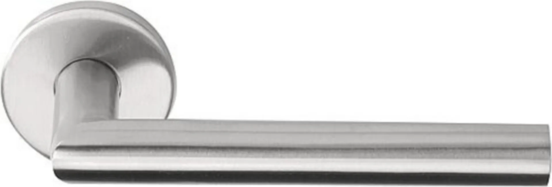 BASICS LB2-19 POIGNéE AVEC RESSORT EN1906 CL.3 SUR ROSACE RONDE ACIER INOXIDABLE