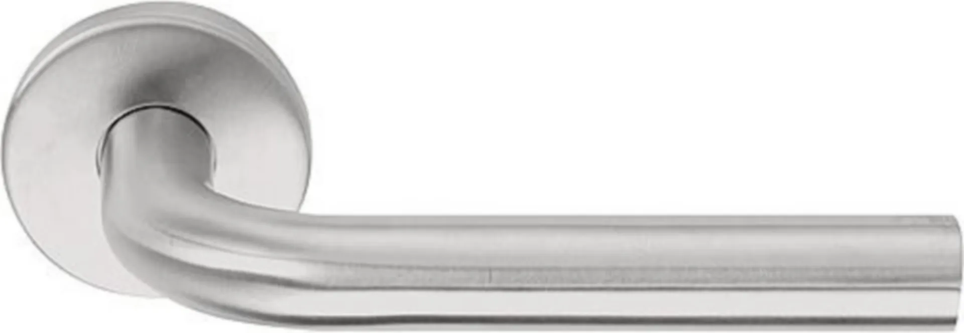 BASICS LB3-19 POIGNéE AVEC RESSORT EN1906 CL.3 SUR ROSACE RONDE ACIER INOXIDABLE
