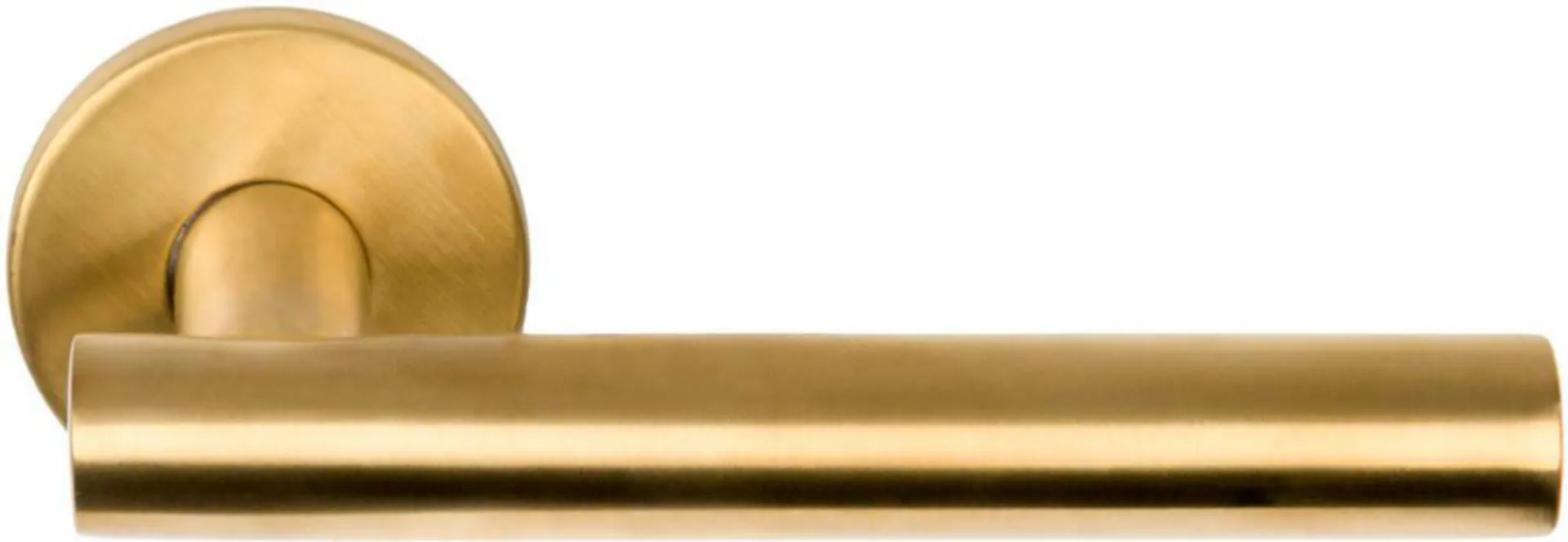 BASICS LB7-19 DEURKRUK EN1906 KLASSE 3 GEVEERD OP ROZET PVD MAT GOUD