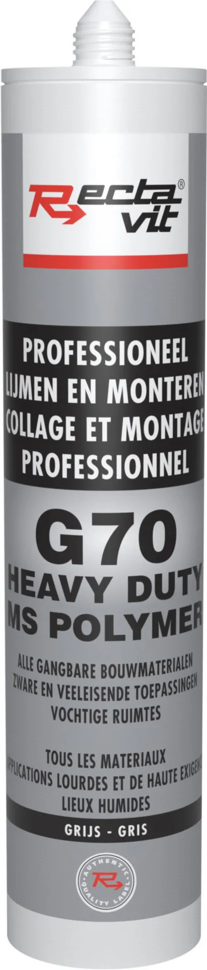 G70 PRO HEAVY DUTY GRIJS 290 ML MONTAGELIJM - 154640
