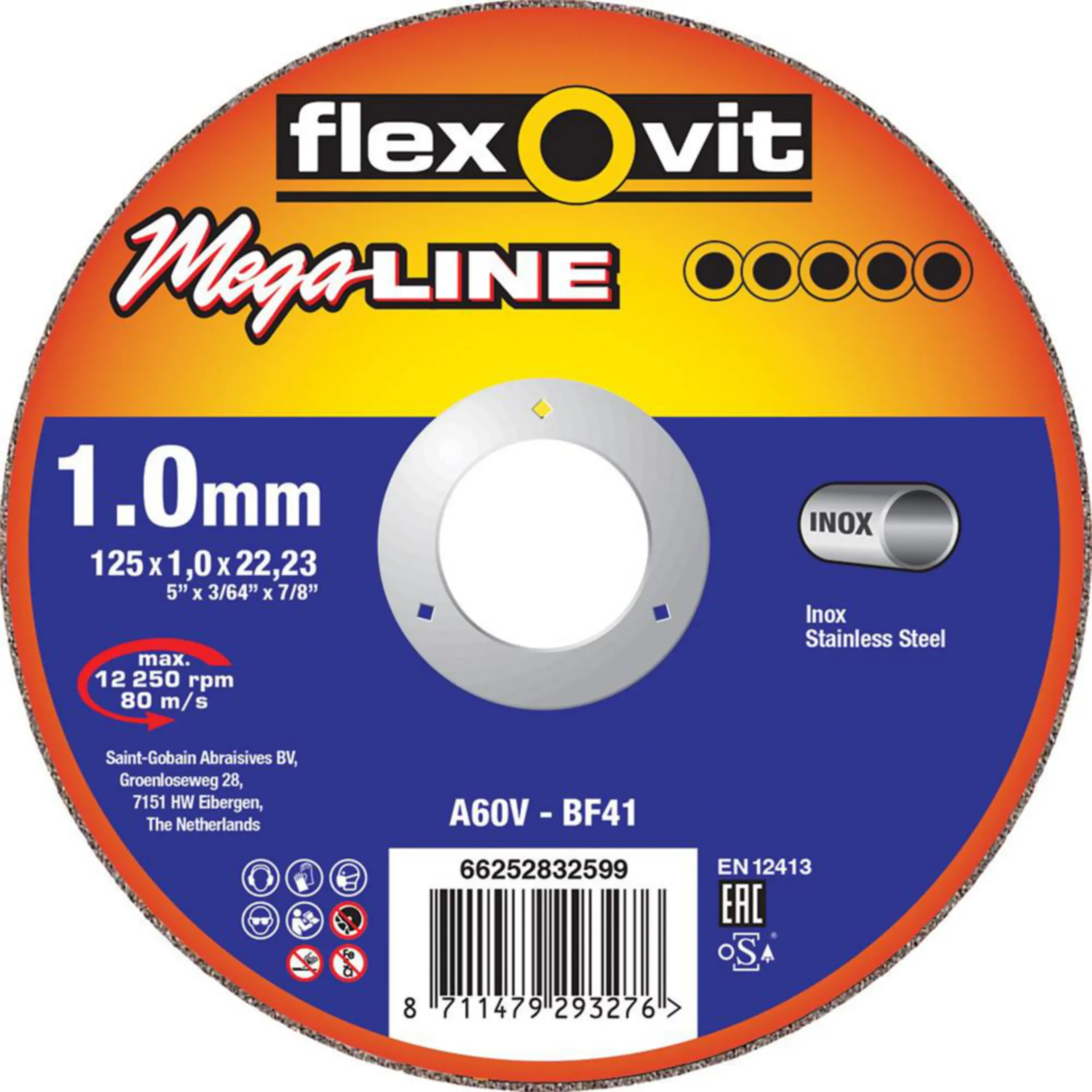 FlexOvit disque à tronçonner Mega-Line INX
