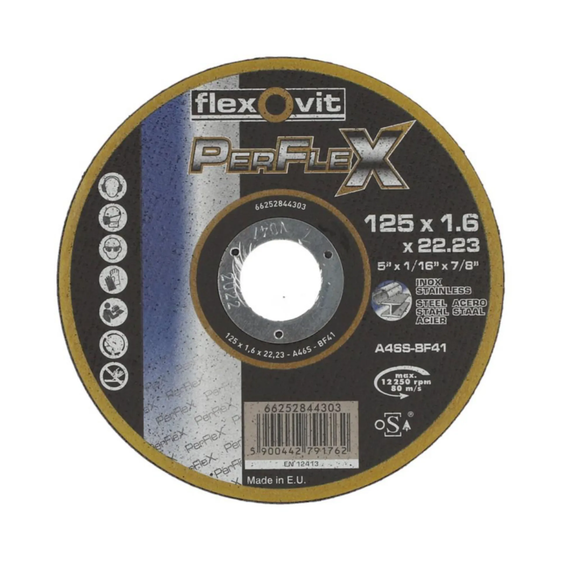 FlexOvit disque à tronçonner pour acier et inox (alésage 22,2 mm)