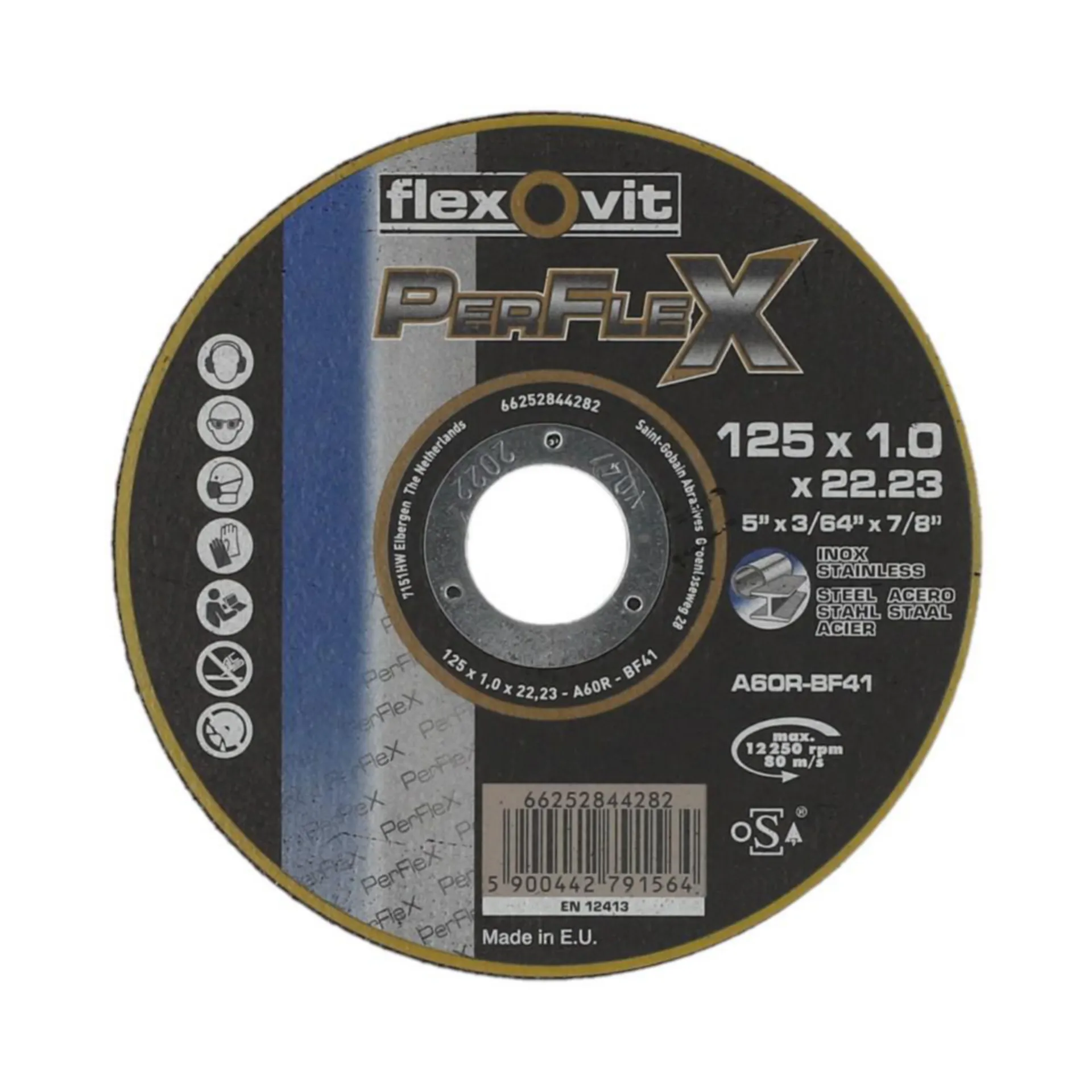 FlexOvit disque à tronçonner pour acier et inox (alésage 22,2 mm)