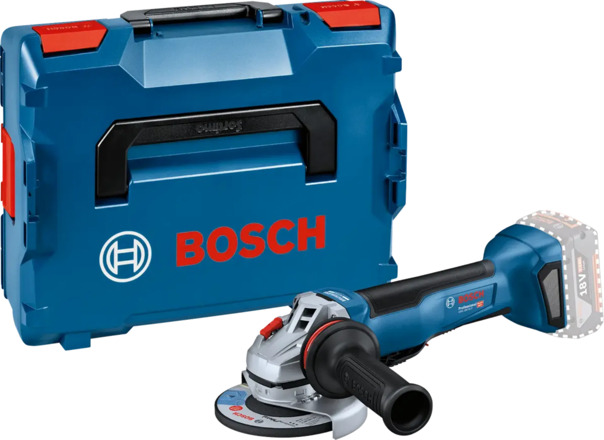 Accu haakse slijper GWS 18V-10 P (18V – geleverd zonder accu)