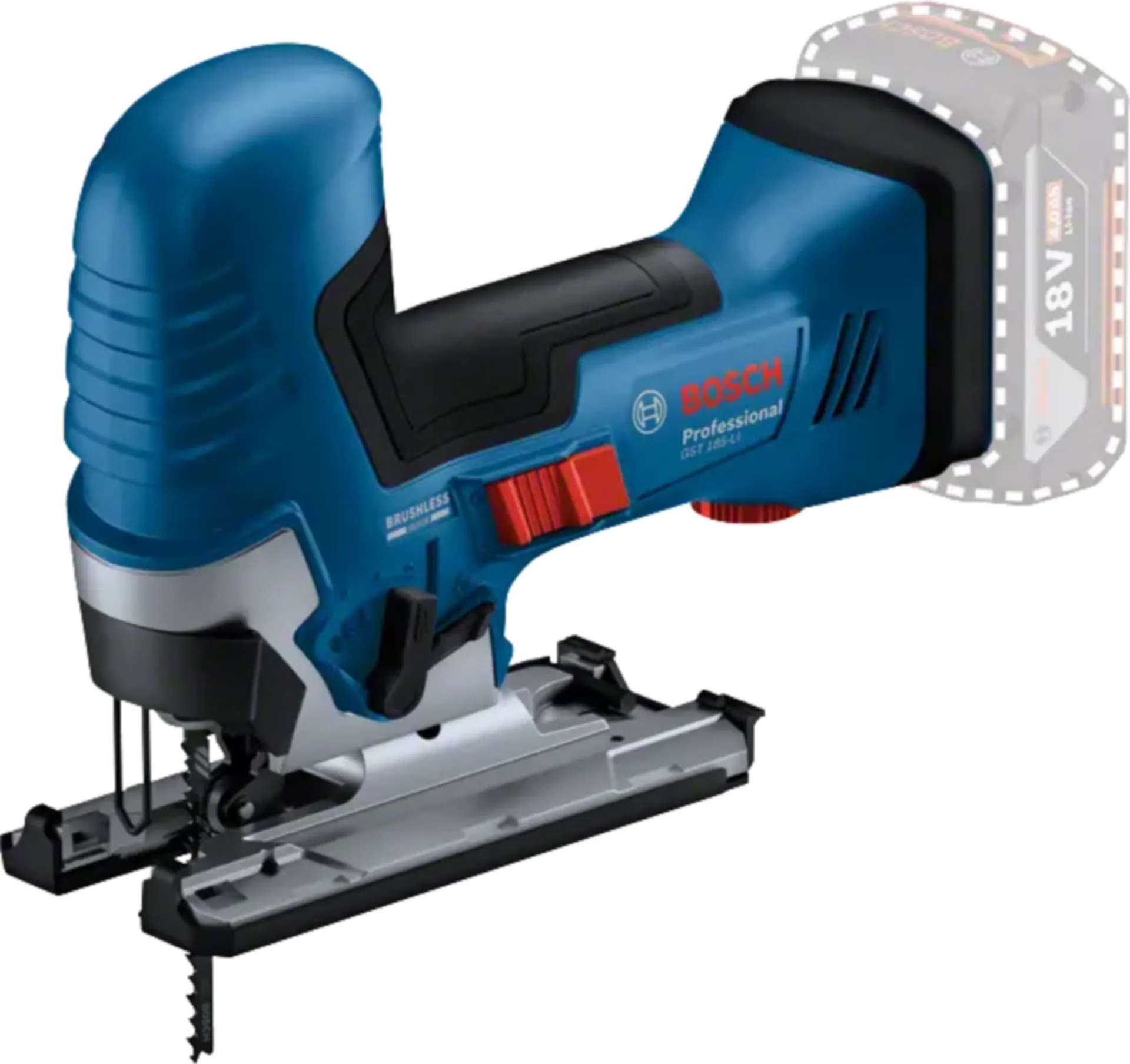 Accu decoupeerzaag GST 18V-125 S (18V - zonder accu) Accu decoupeerzaag GST 18V-125 S (18V - zonder accu)