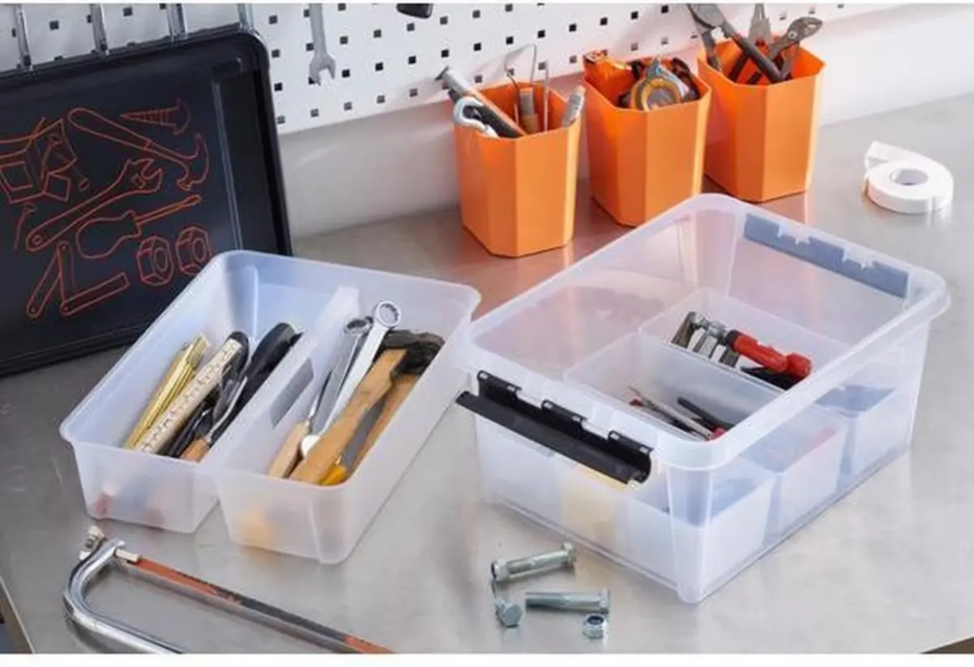 Inzetbakje 13x12x15 cm Oranje Inzetbakje 13x12x15 cm Oranje