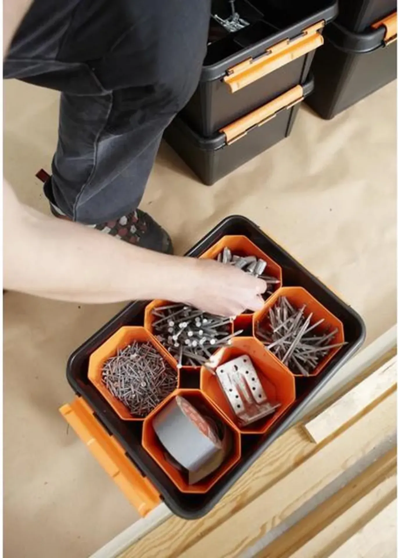 Inzetbakje 13x12x15 cm Oranje Inzetbakje 13x12x15 cm Oranje