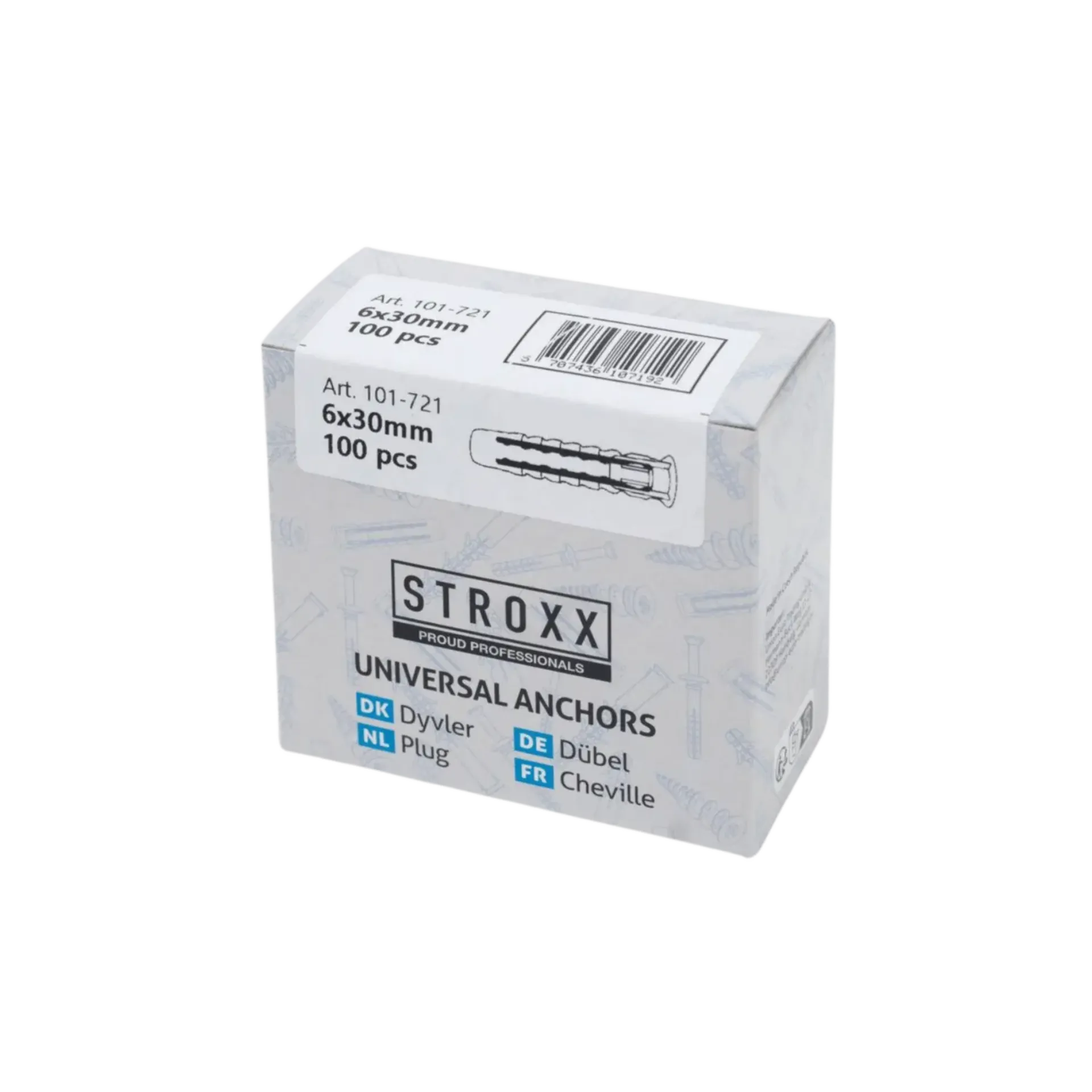Cheville universelle - ø 6 x 30 mm (100 pièces) Cheville universelle - ø 6 x 30 mm (100 pièces)