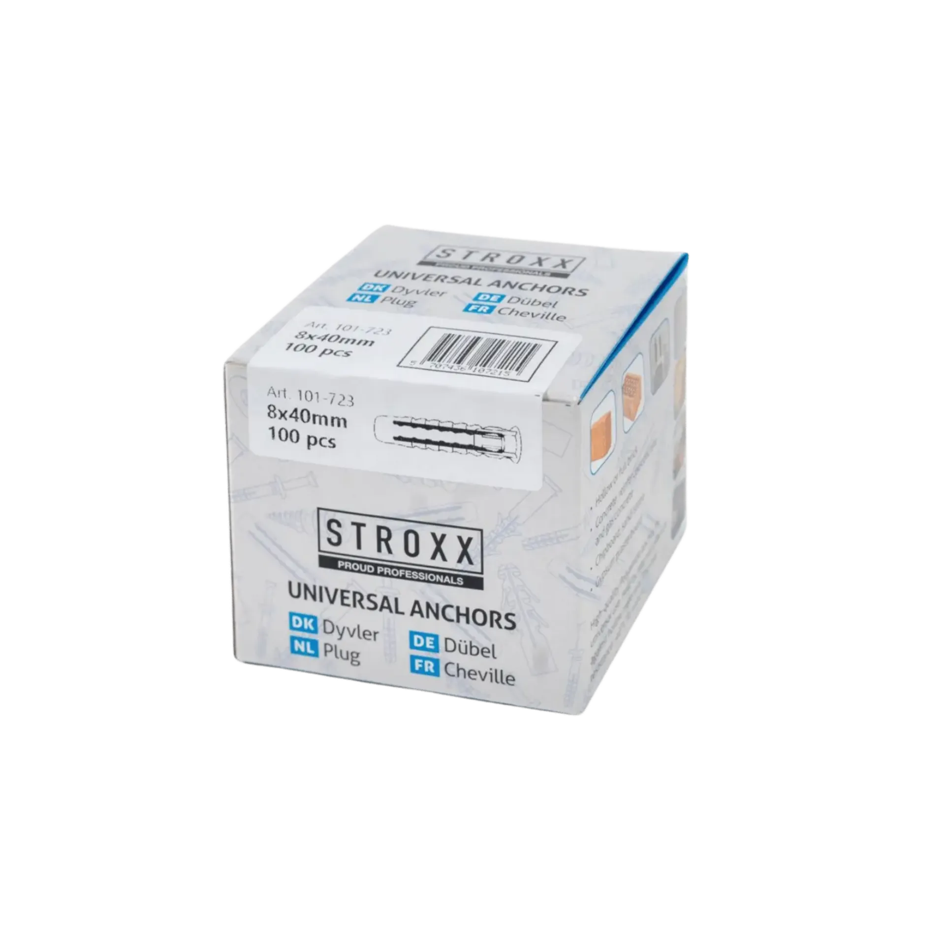 Cheville universelle - ø 8 x 40 mm (100 pièces) Cheville universelle - ø 8 x 40 mm (100 pièces)