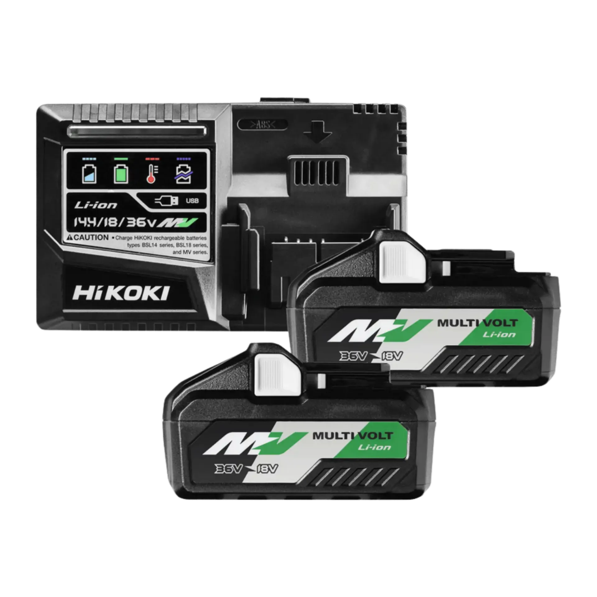 Set de batteries 18V-36V UC18YSL3WJZ : 2 x BSL36B18X + chargeur Set de batteries 18V-36V UC18YSL3WJZ : 2 x BSL36B18X + chargeur