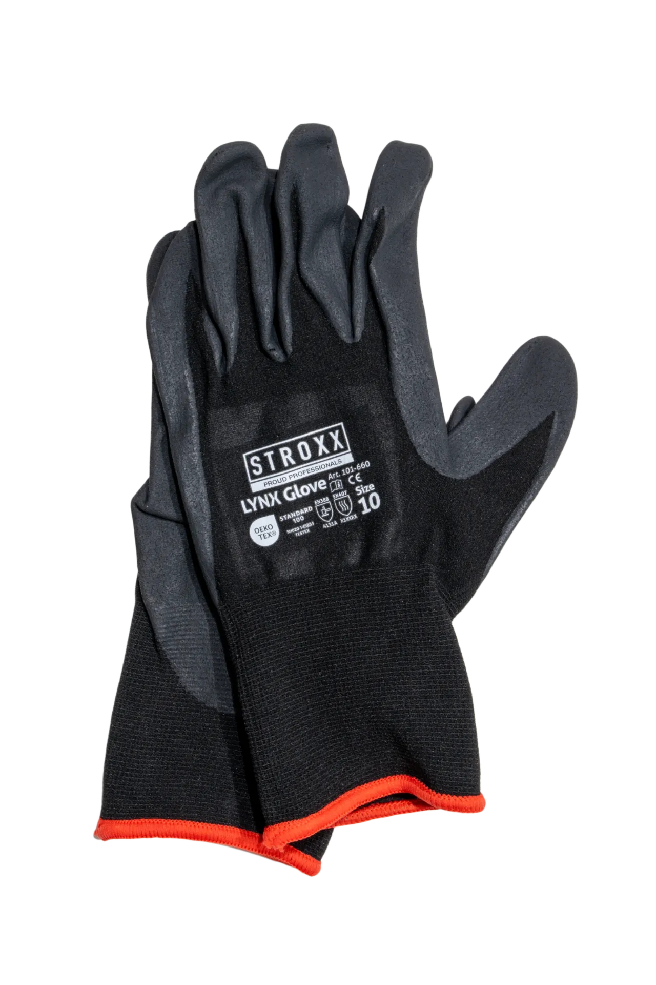 STROXX Flexx handschoen Lynx (maat 10, grijs, 3/4 coating)