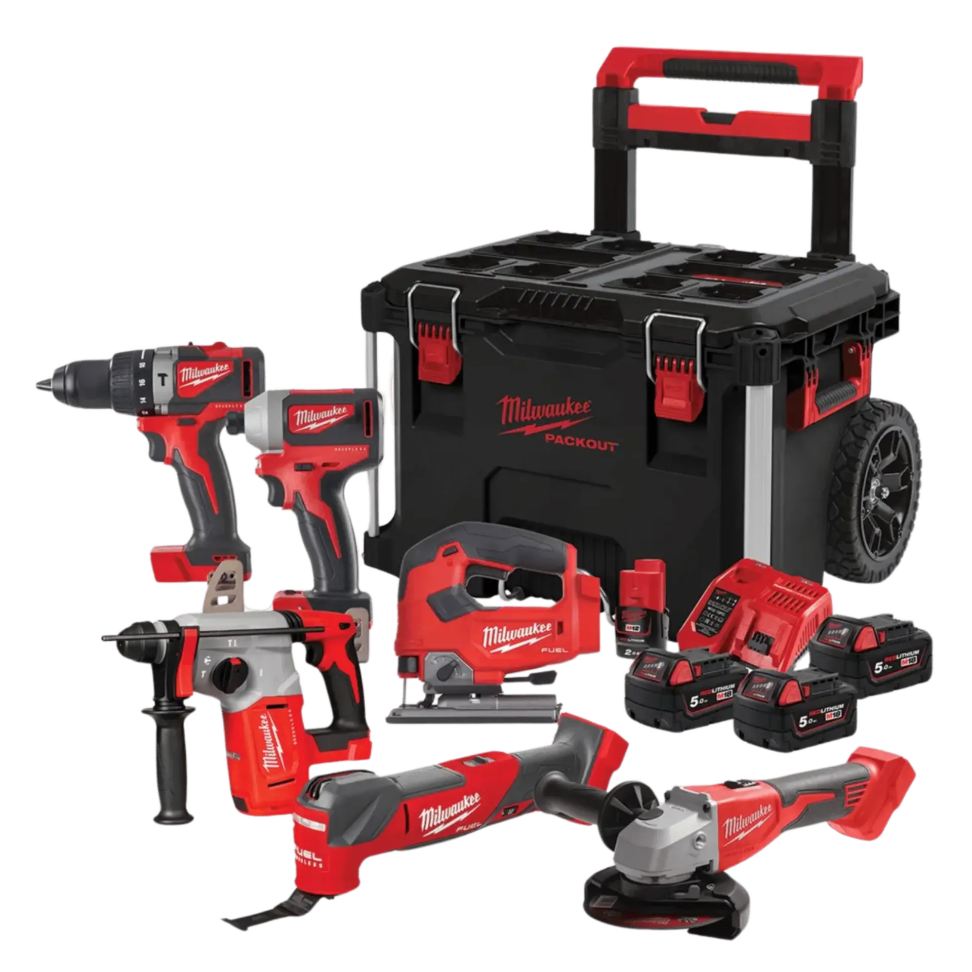 Combiset sans fil 7-pack M18 Powerpack 18V FPP7C-503P