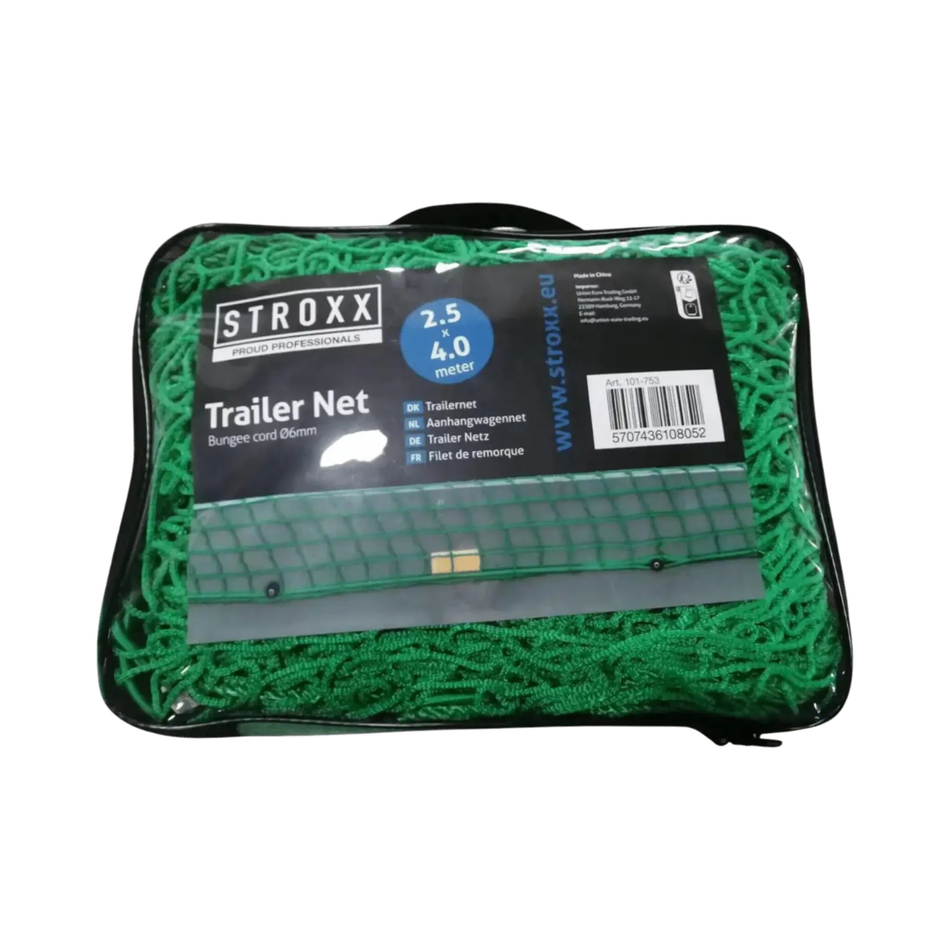 Aanhangernet met elastiekkoord (6mm) - 2,5m x 4m Aanhangernet met elastiekkoord (6mm) - 2,5m x 4m