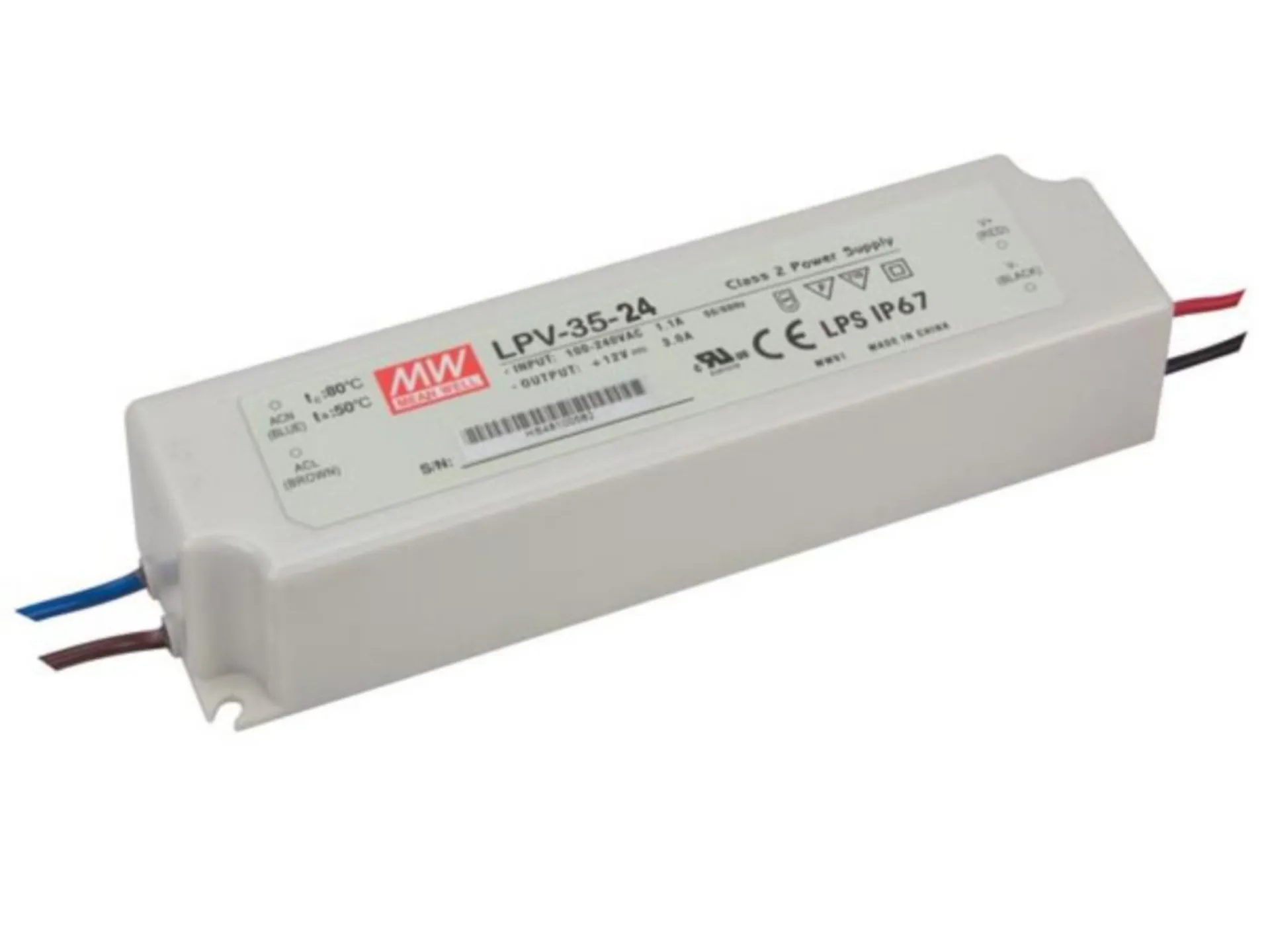 ALIMENTATION. POUR RUBAN LED 24VCC -35W - IP67