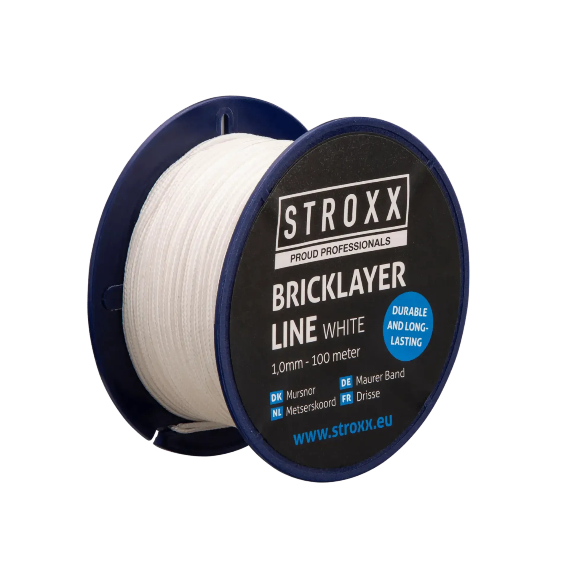 Ficelle de maçon blanche 1,0MM - 100 mètres - résistance à la rupture : 40kg Ficelle de maçon blanche 1,0MM - 100 mètres - résistance à la rupture : 40kg