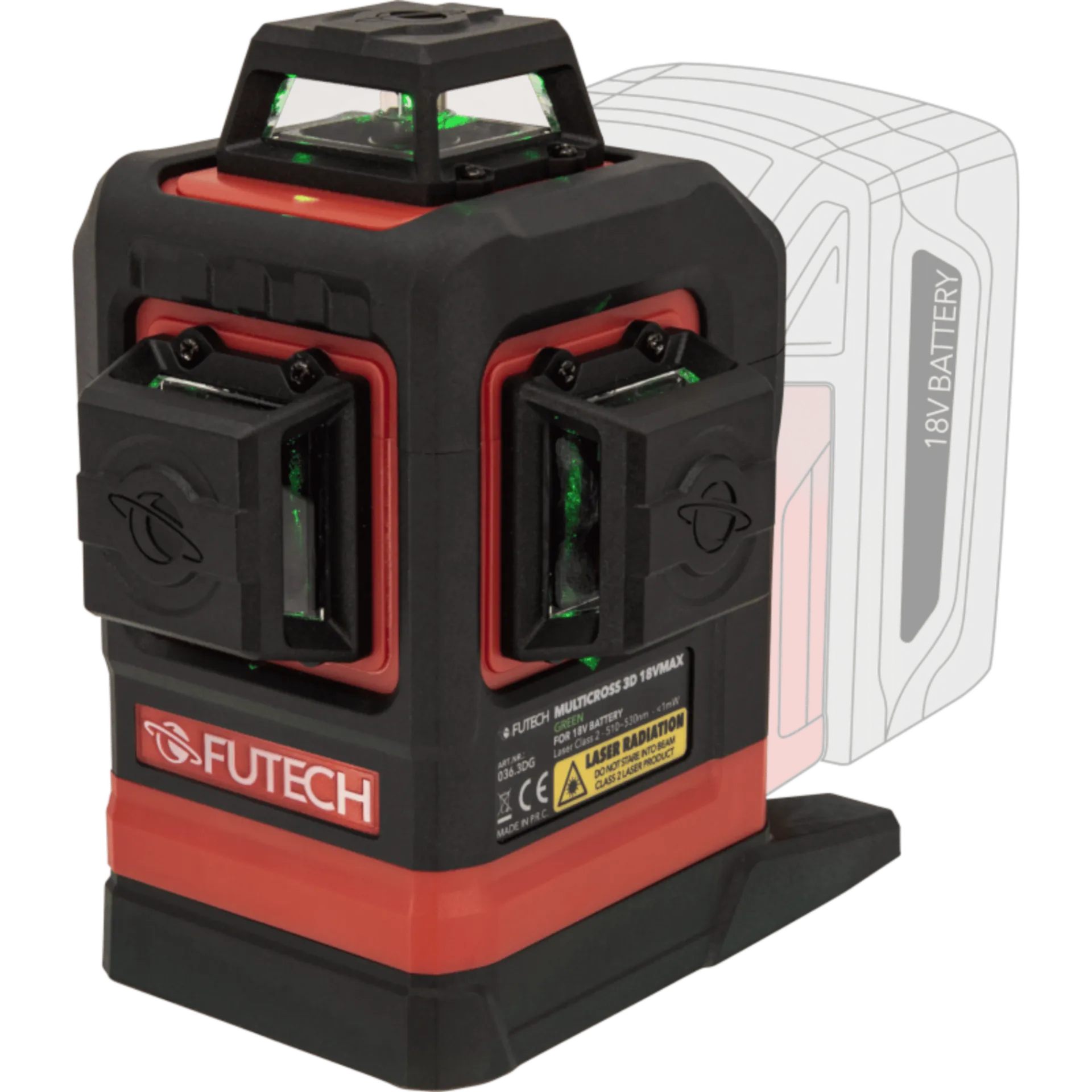 Kruislijnlaser MC3D 18V Max (zonder accu)