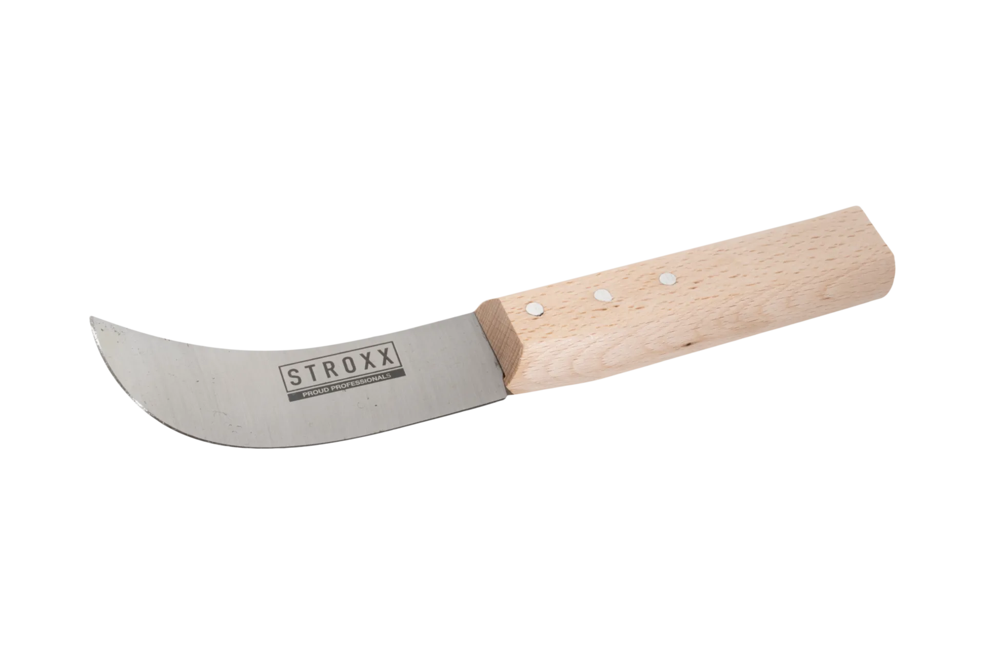 Licht loodmes 100 mm met houten handvat