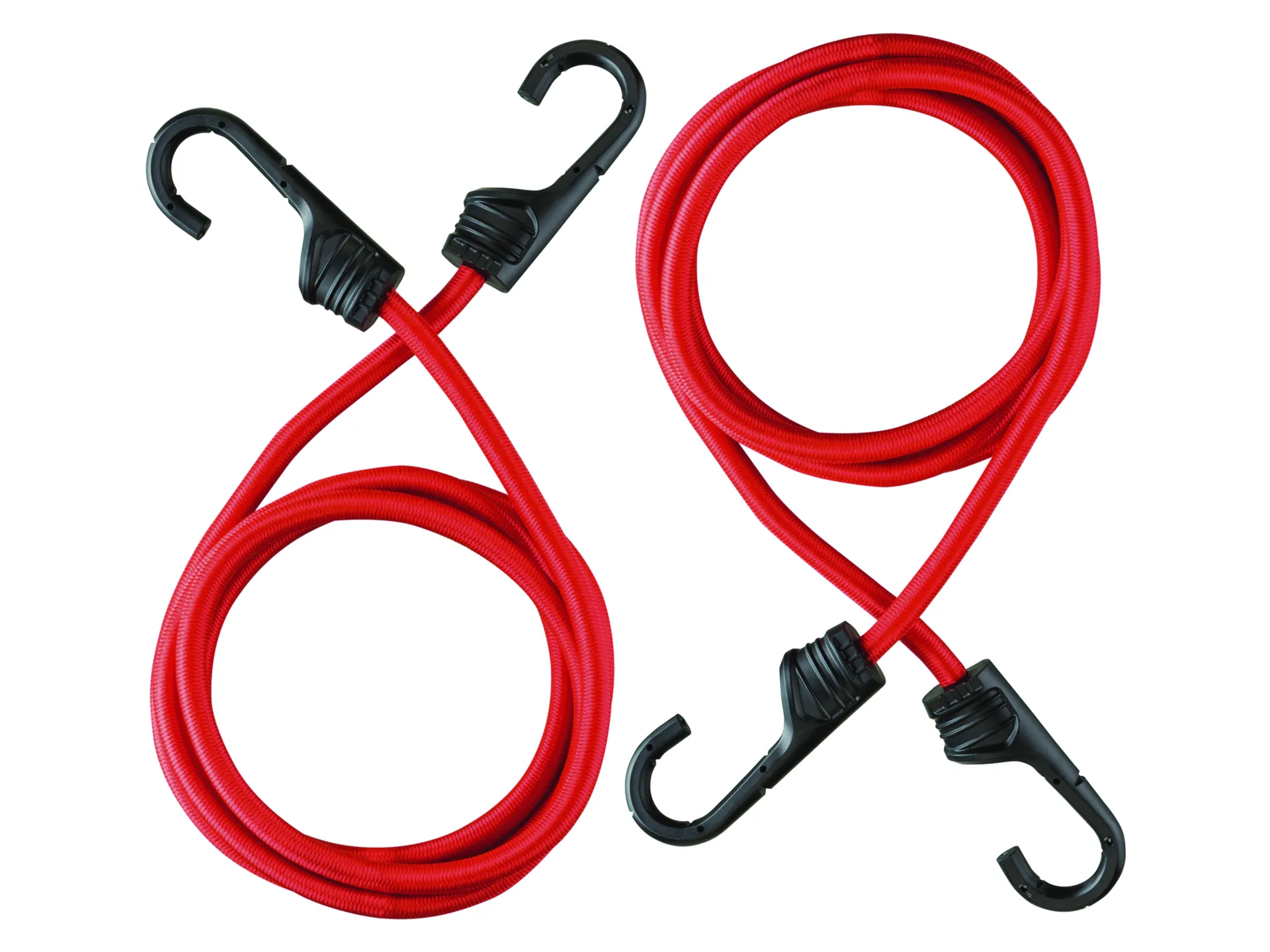 101-013 Elastisch koord met 2 haken 100 cm (ø 8 mm, blauw, 2-pack)