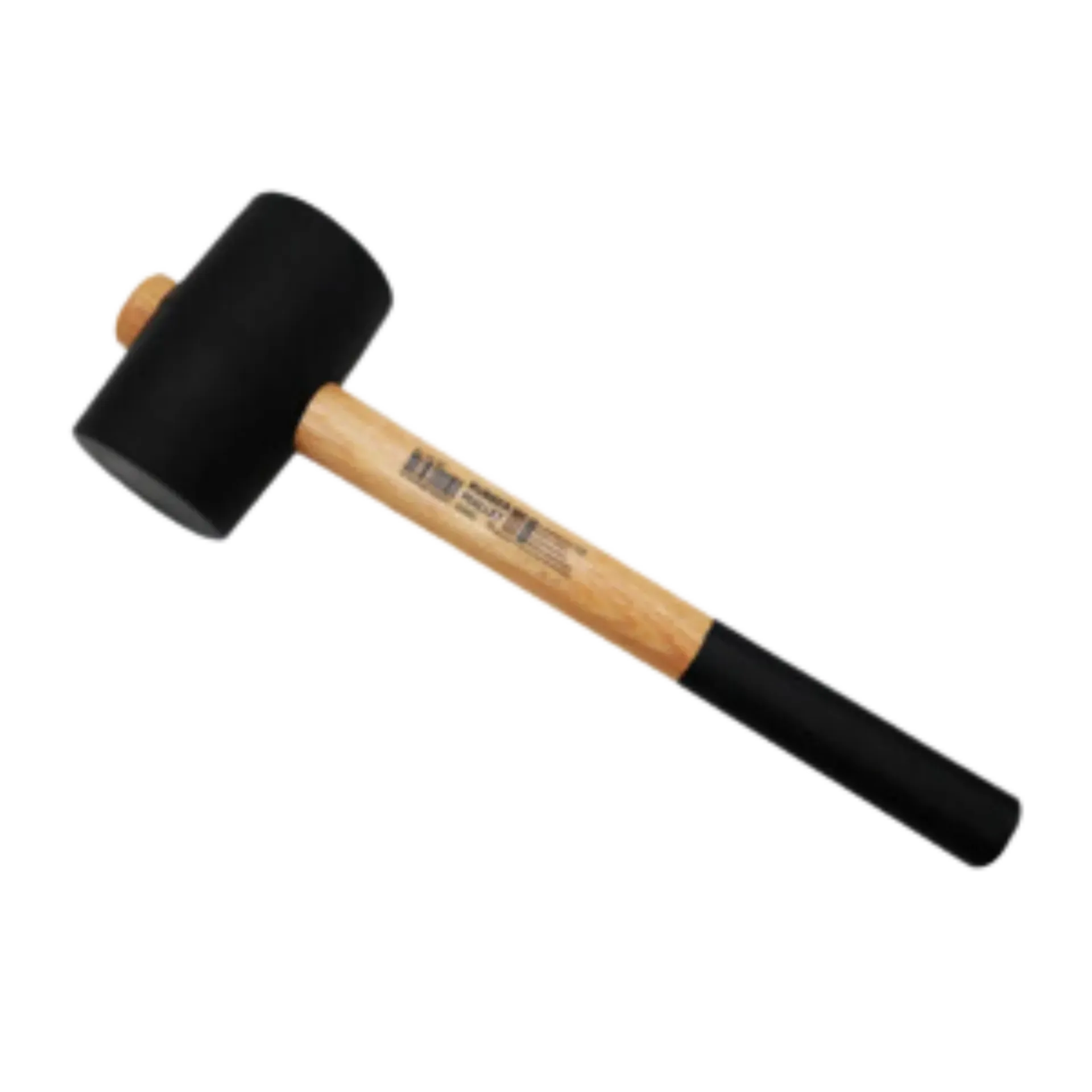 Marteau en caoutchouc 60 mm, 550 grammes avec manche en hickory