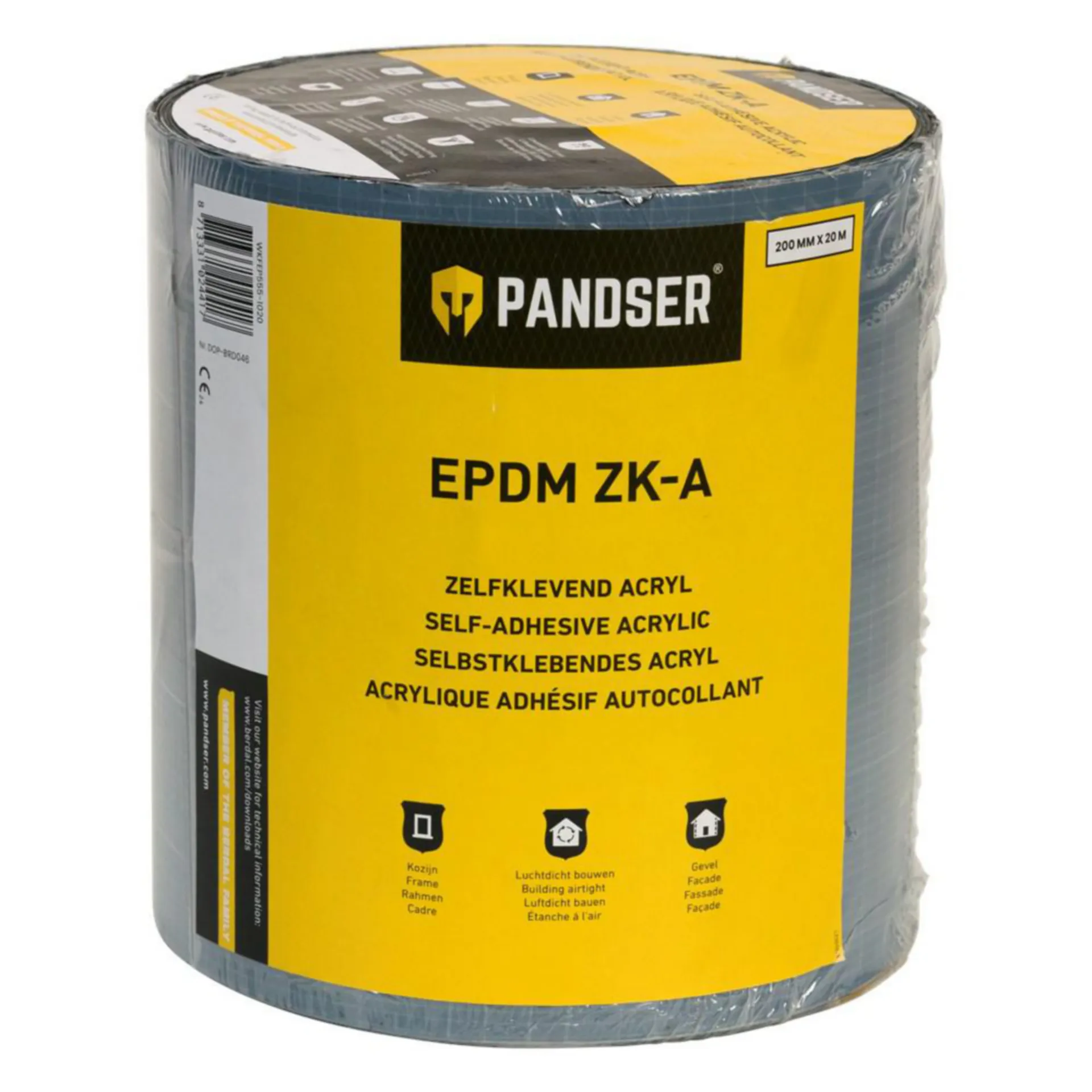 PANDSER BANDE EPDM AUTOCOLL.ACRYL 200MM X 20M