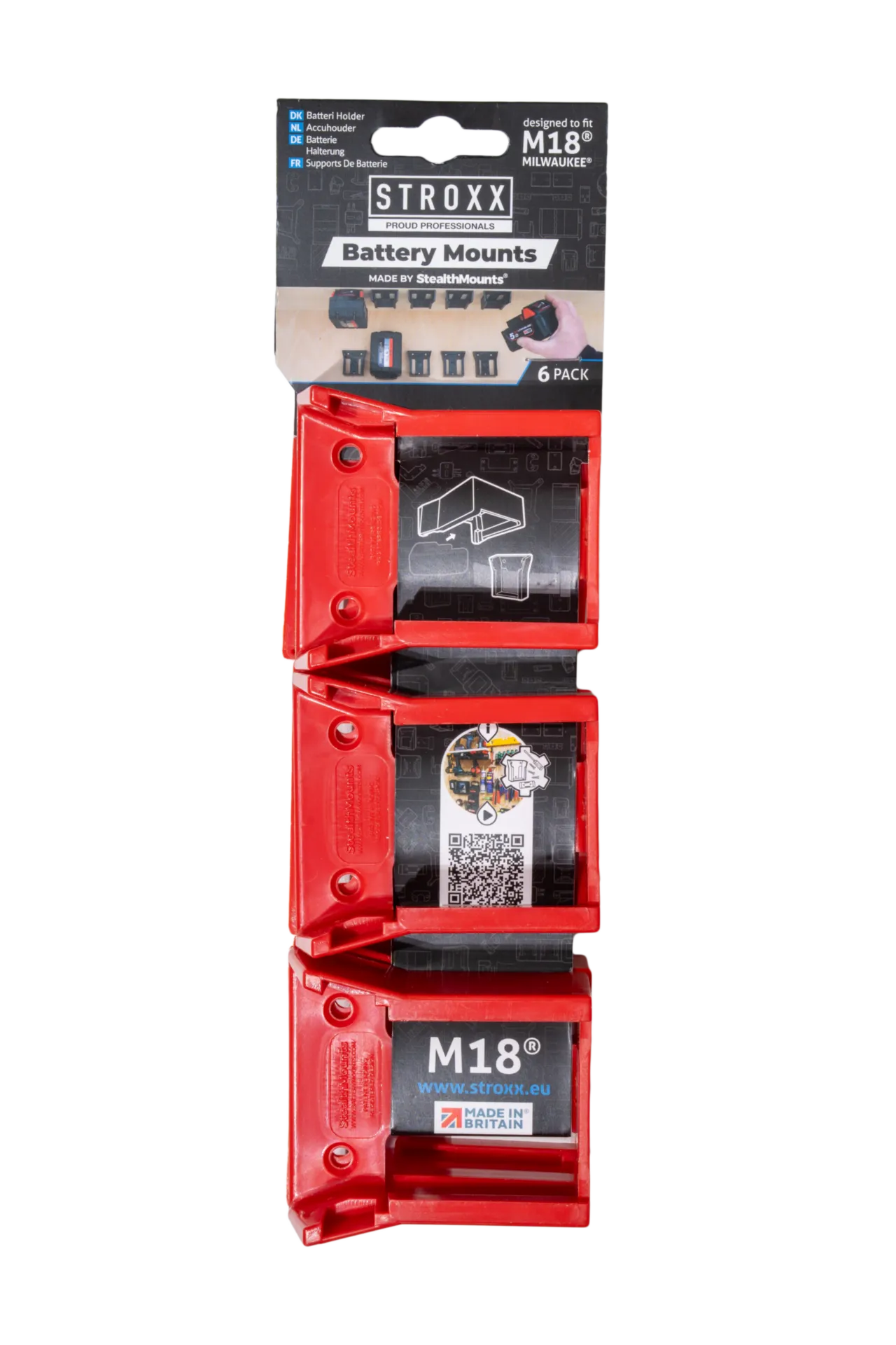 Batterijhouder 18 V (6-pack)