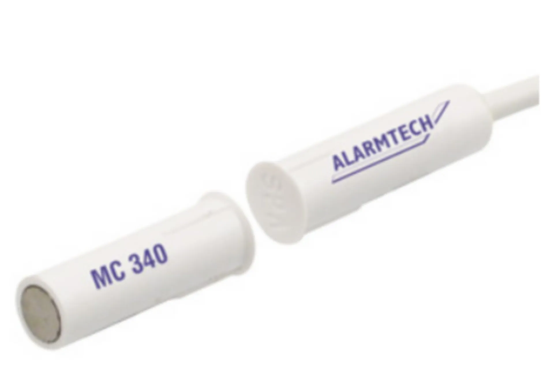 ALARMTECH Contact magnétique encastrable MC 340 avec câble 10m - NC - blanc