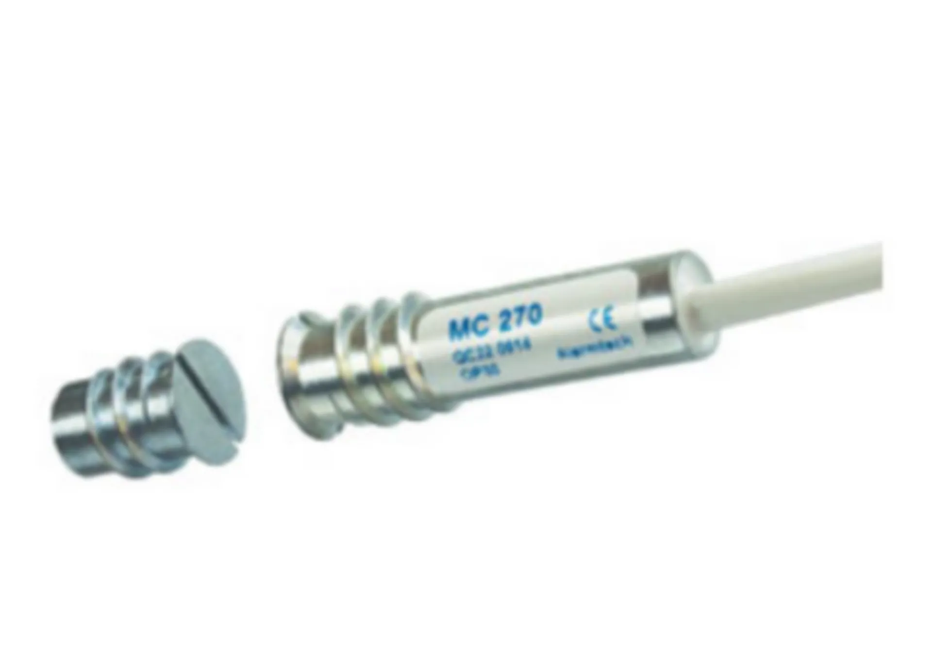 ALARMTECH Contact magnétique encastrable MC 270 avec câble 10m - NC/HS - gris