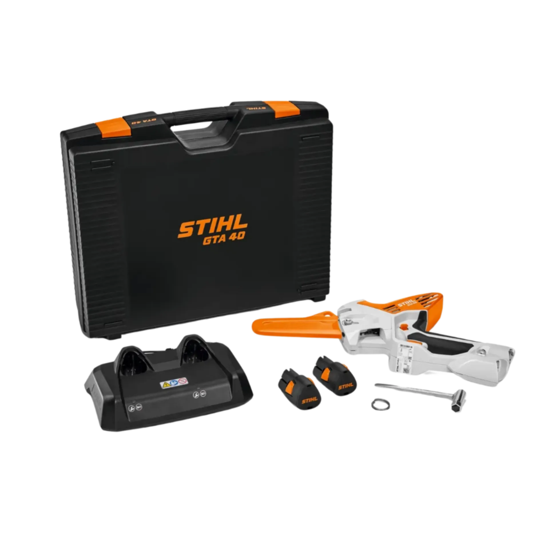 Accusnoeischaar GTA 40.0 set (inclusief 2 AS2-accu's en AL5-2-lader) Accusnoeischaar GTA 40.0 set (inclusief 2 AS2-accu's en AL5-2-lader)