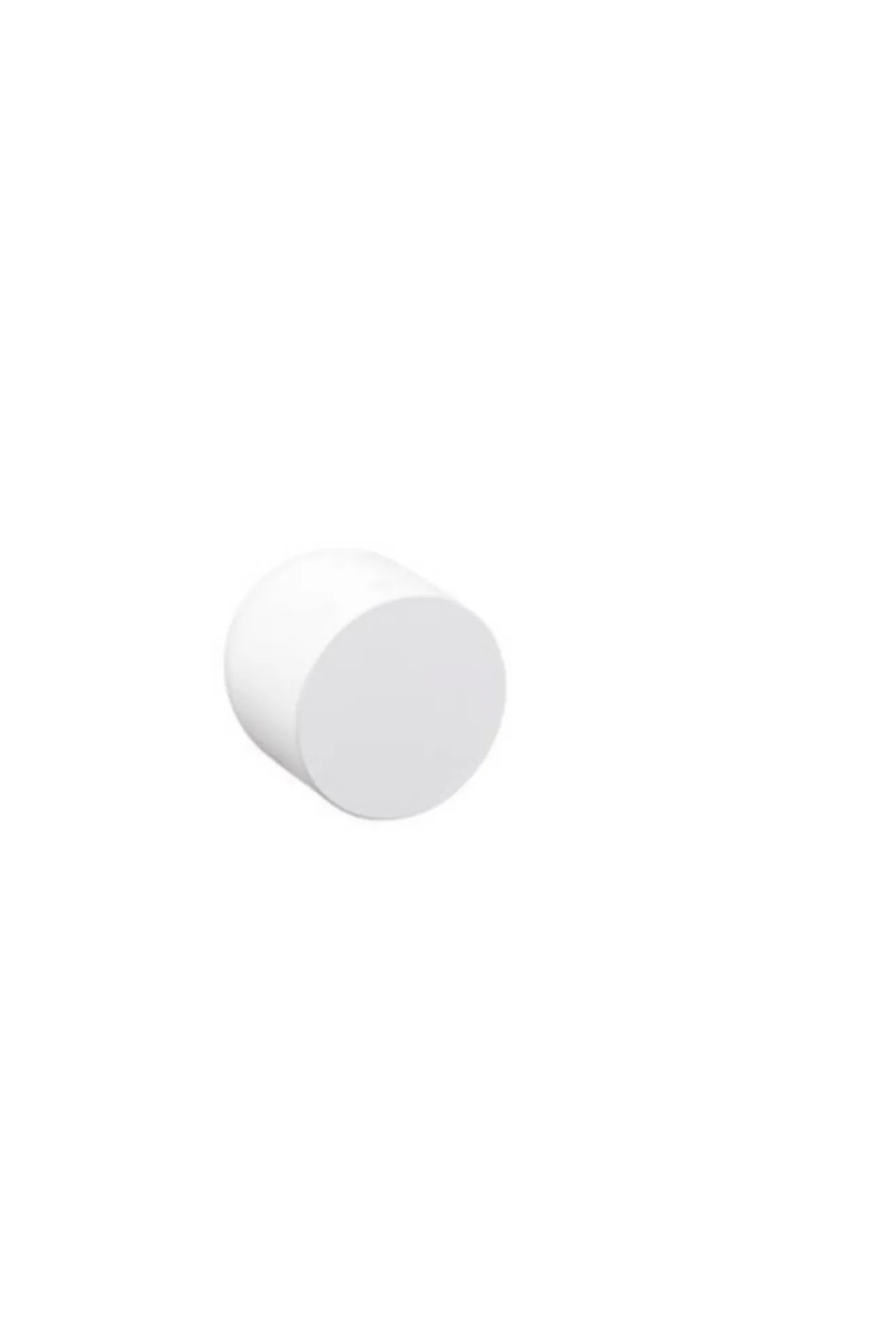 Bouton de porte NUDA Lui (paire) incl. rosace Ø30mm zamac blanc mat