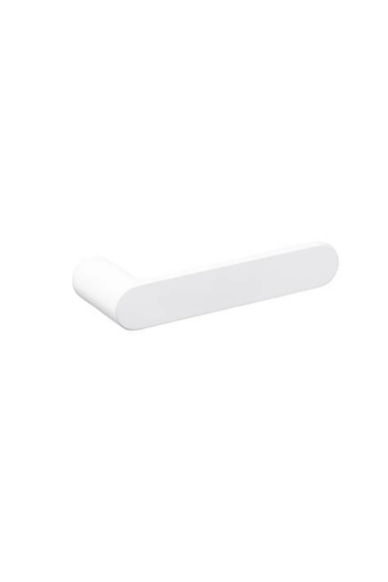 Poignée de porte NUDA Pure (paire) sans rosace zamac blanc mat