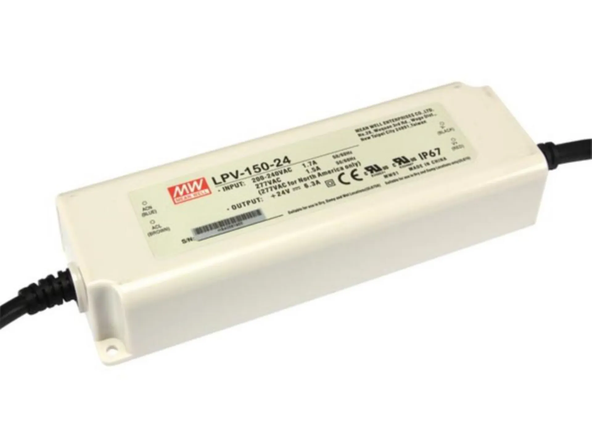 Alimentation. pour ruban led 24VCC -150W - IP67