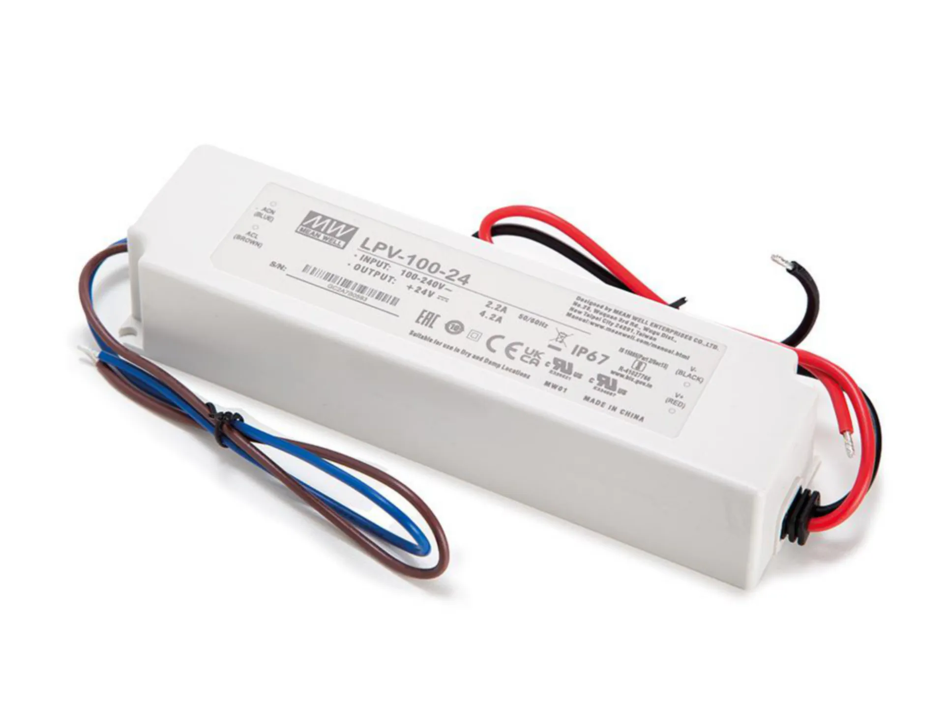 Alimentation. pour ruban led 24VCC -100W - IP67