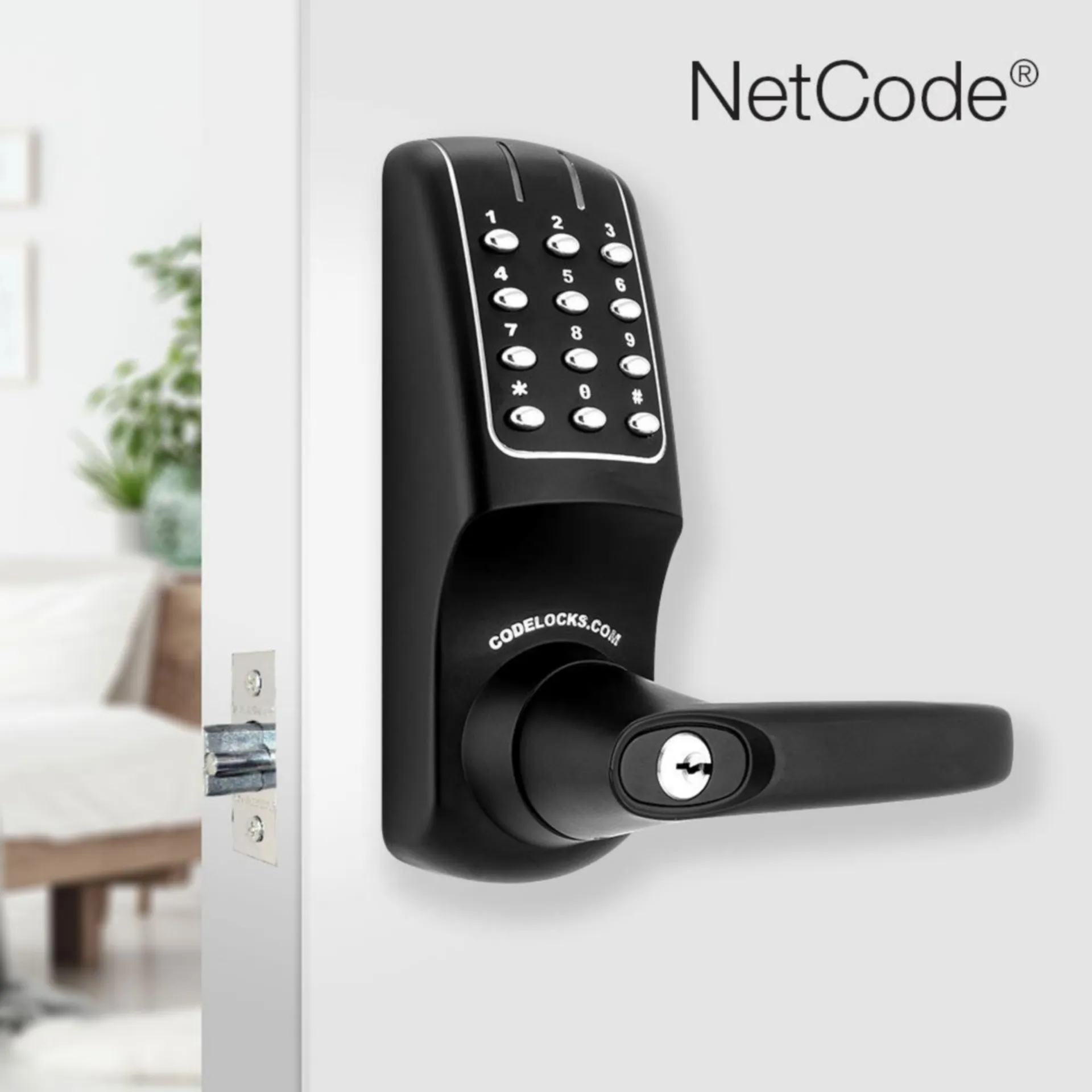 Electronisch slot CODELOCKS zwart beslag met codeklavier netcode CL 5020