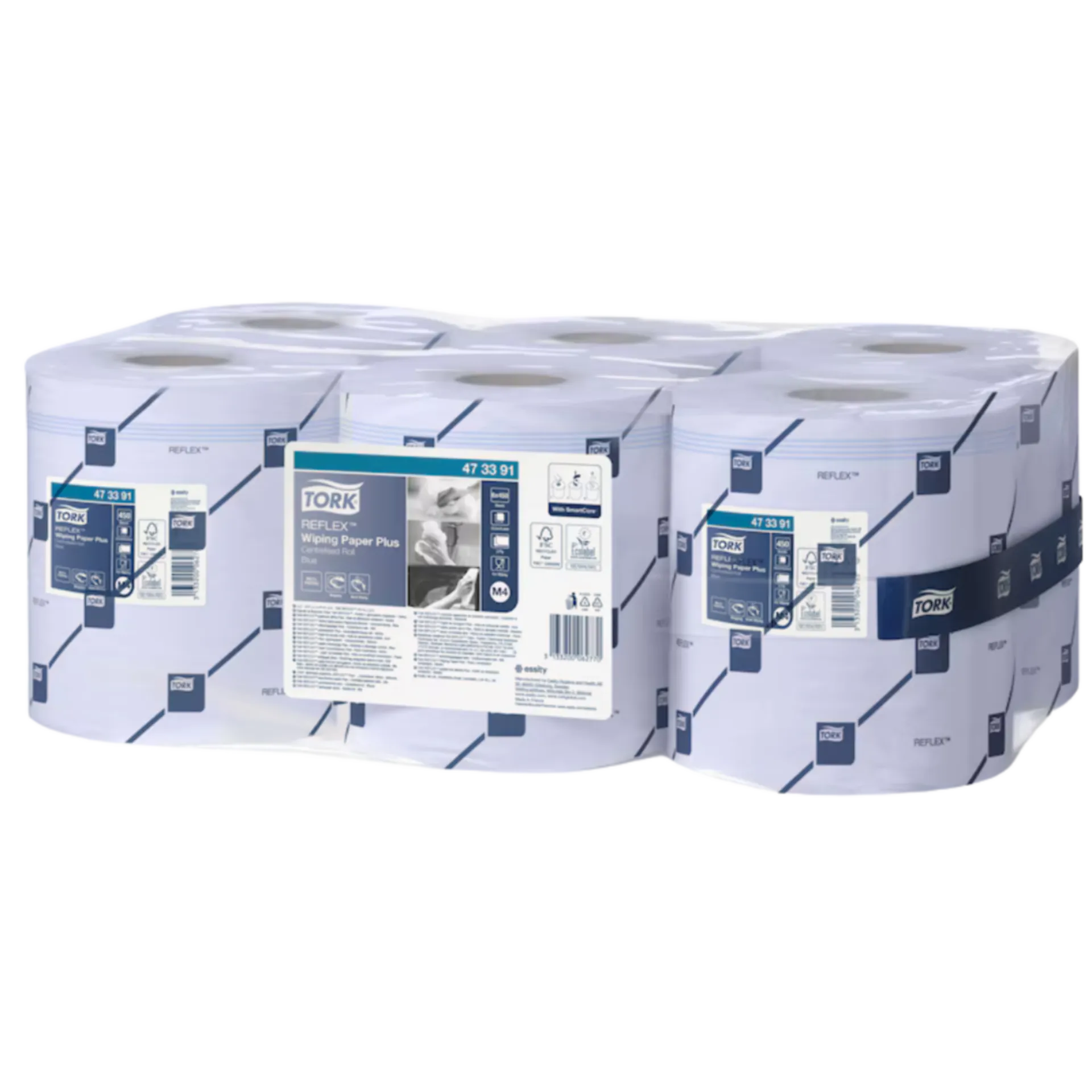 Poetspapier M4 blauw 2-laags (6 rollen) Poetspapier M4 blauw 2-laags (6 rollen)