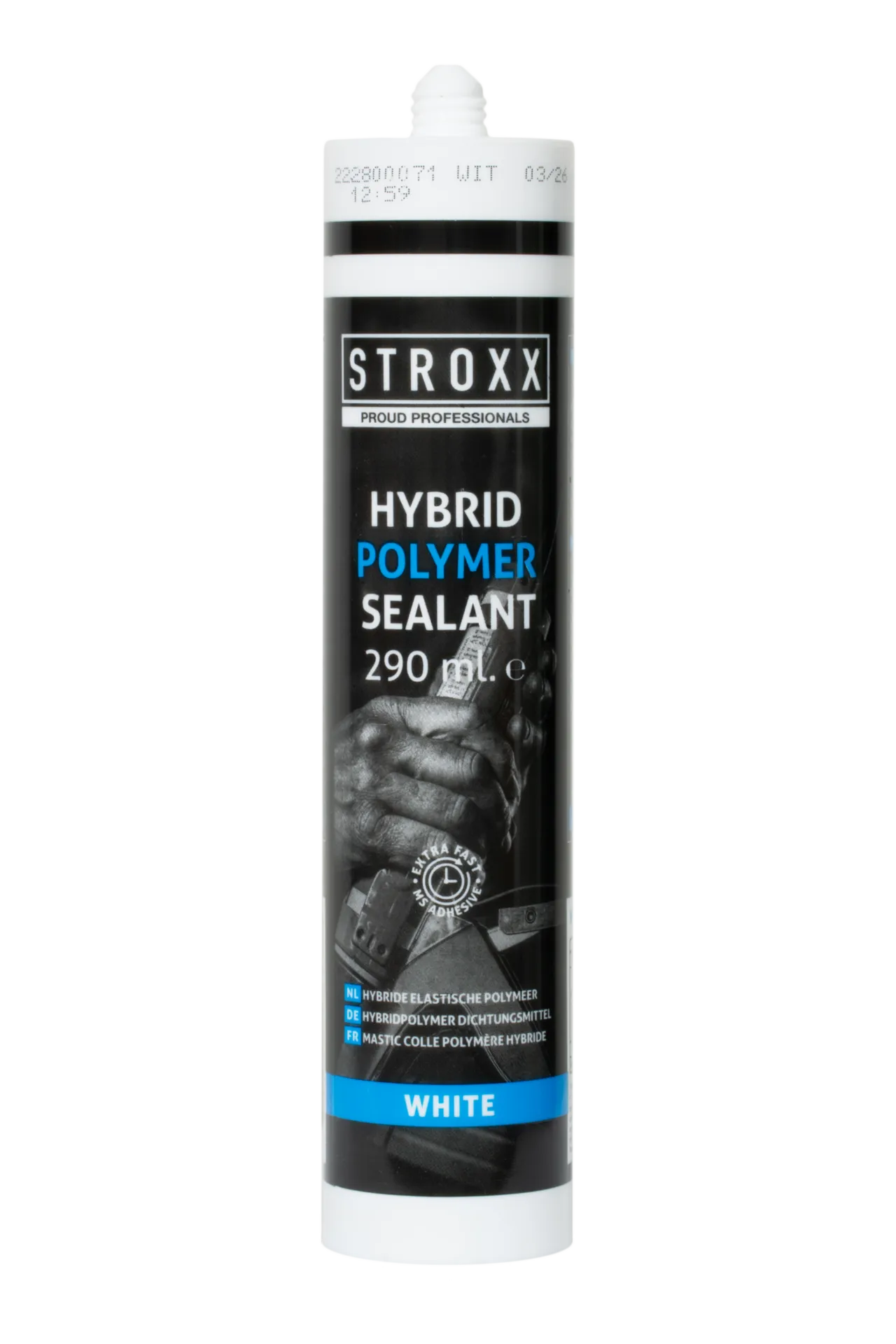 102-492 Hybride polymeerkit & lijm (290 ml, wit, overschilderbaar)