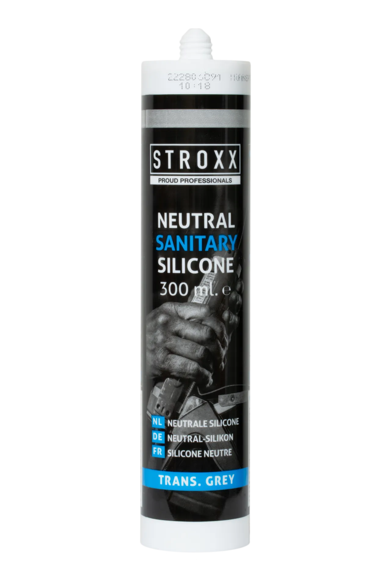 102-490 Sanitaire siliconekit (neutraal, transparant grijs, 300 ml)